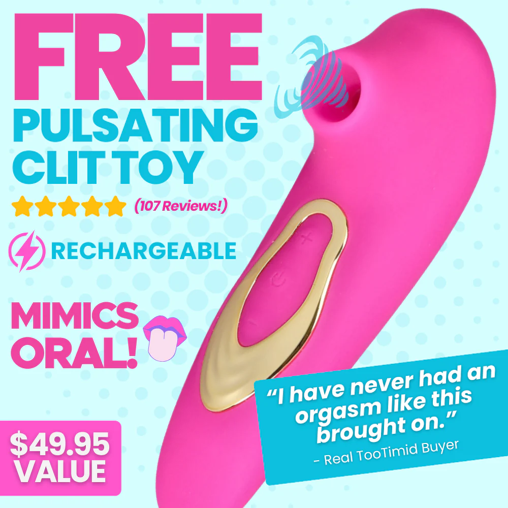 FREE Dolce Silicone Air Pulsating Clit Stimulator in Pink