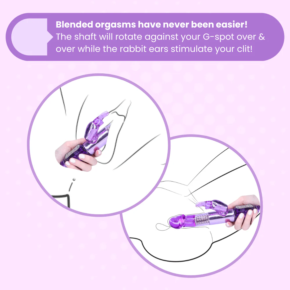 FREE Rotating Rabbit Vibrator: Have O-Mazing Blended Clit & G-Spot Orgasms - Image 3