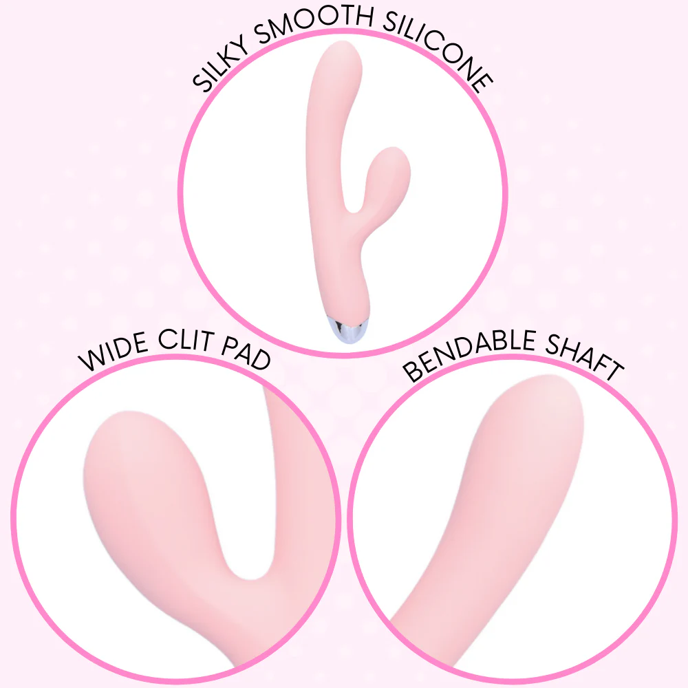 G-Spot Rechargeable Silicone Rabbit Vibe - Powerful Dual Stimulation! - Image 3