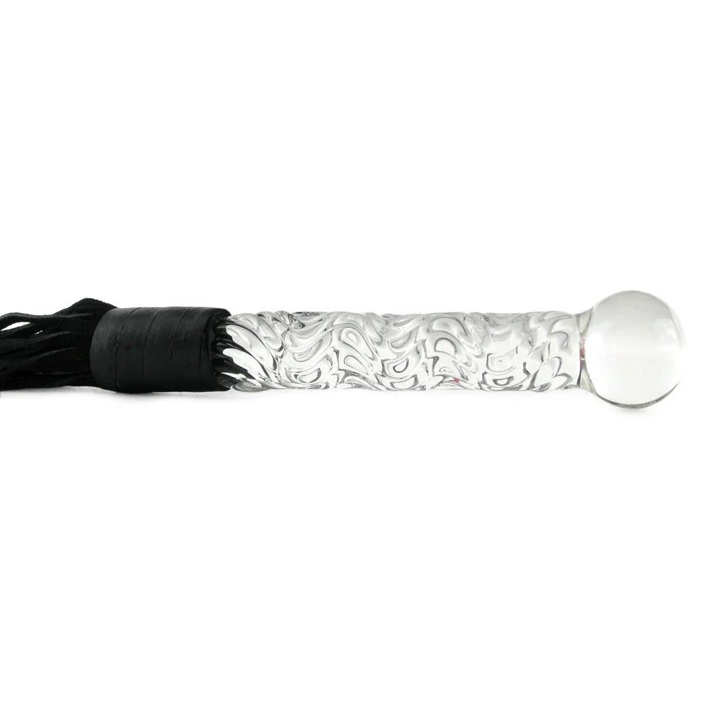 Icicles #38 Handblown Glass Dildo Leather Whip - Image 4