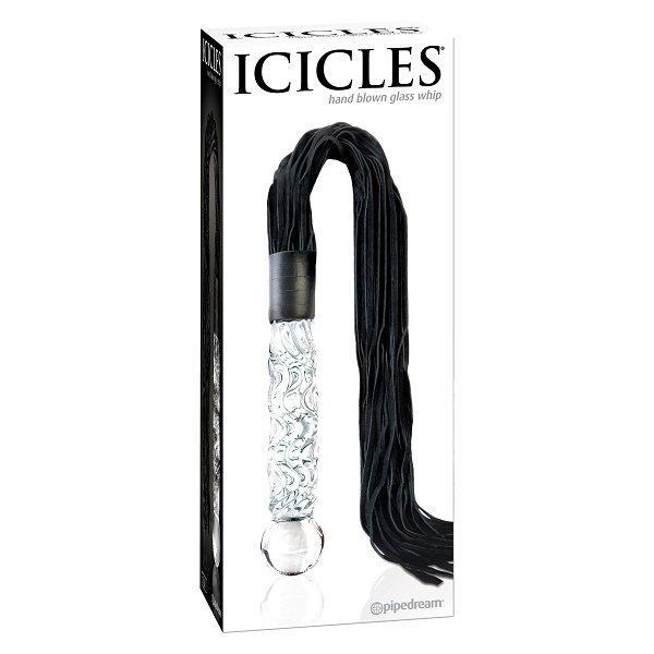 Icicles #38 Handblown Glass Dildo Leather Whip - Image 7
