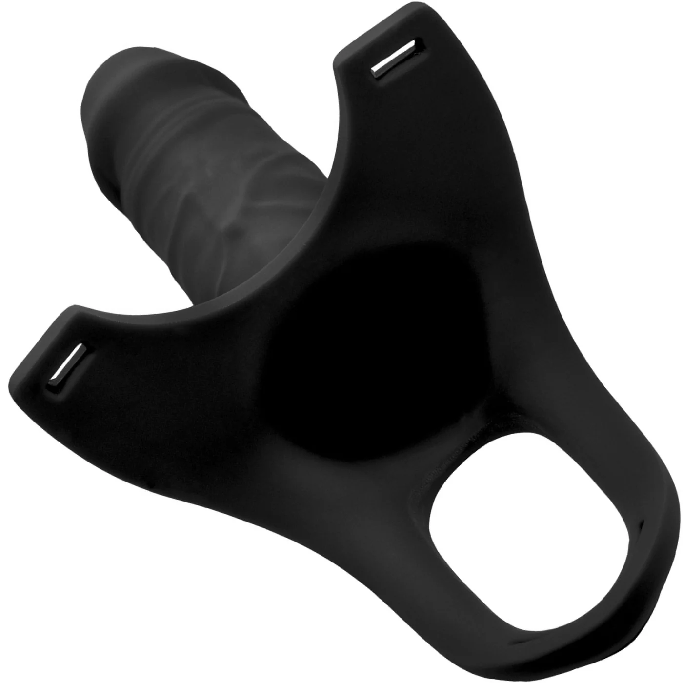 6 Inch Hollow Silicone Dildo Strap-On - With Cum Through Tip! - Image 4