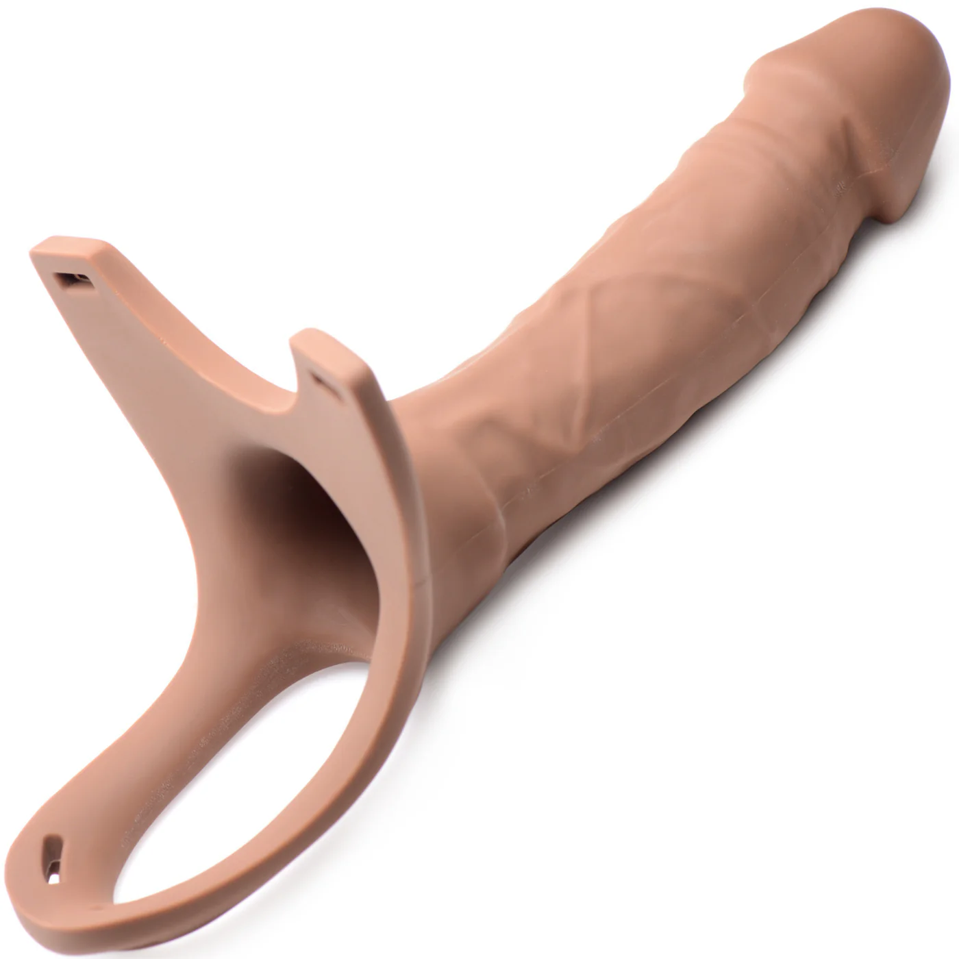 6 Inch Hollow Silicone Dildo Strap-On - With Cum Through Tip! - Image 5