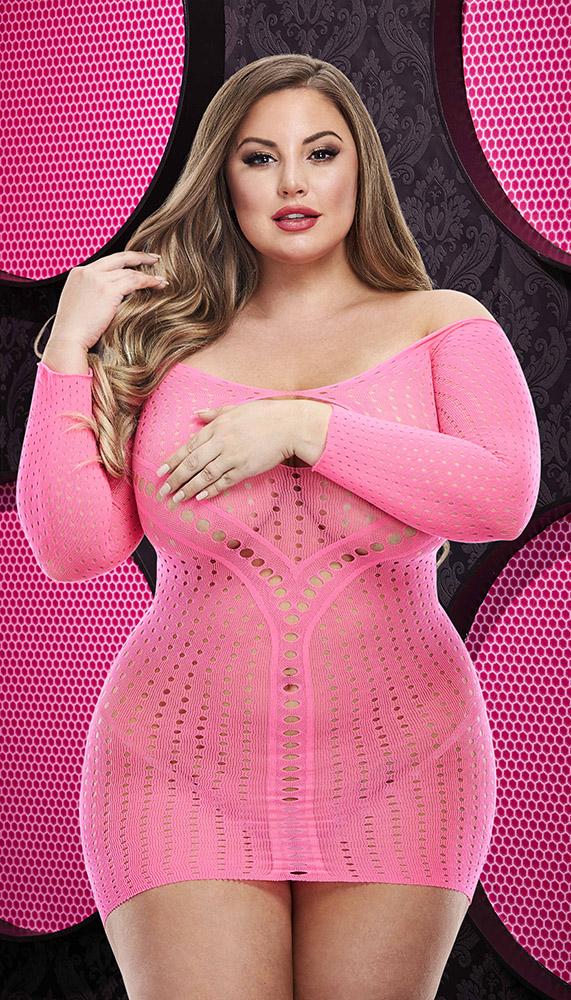 Long Sleeve Keyhole Mini Dress - Image 7