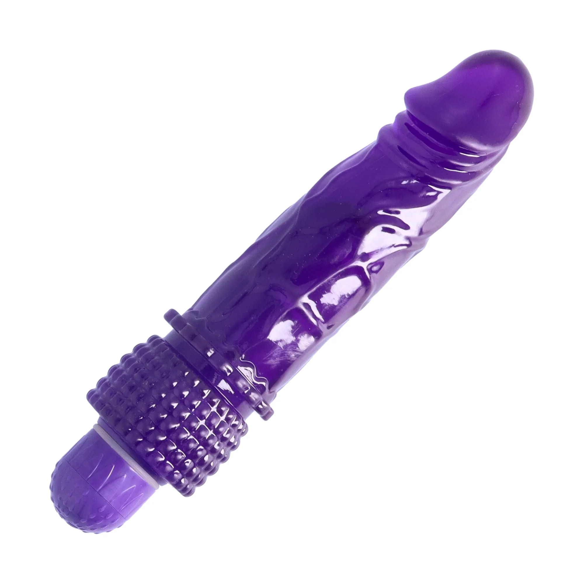 Vibrating Jelly Dong - Tickler Ring at the Base Teases with Each Thrust! - Image 6