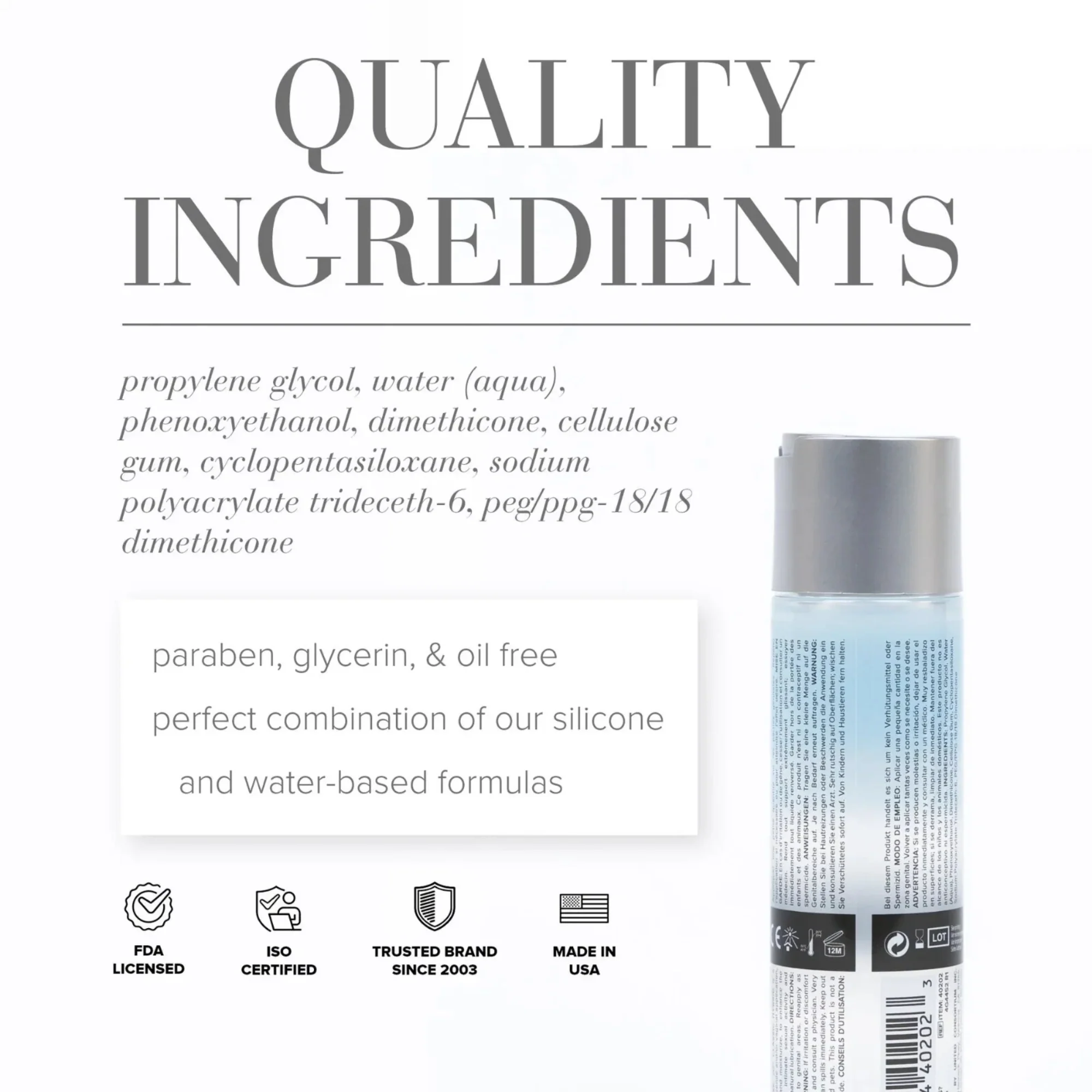 JO Classic Hybrid Lubricant 8oz - Image 3