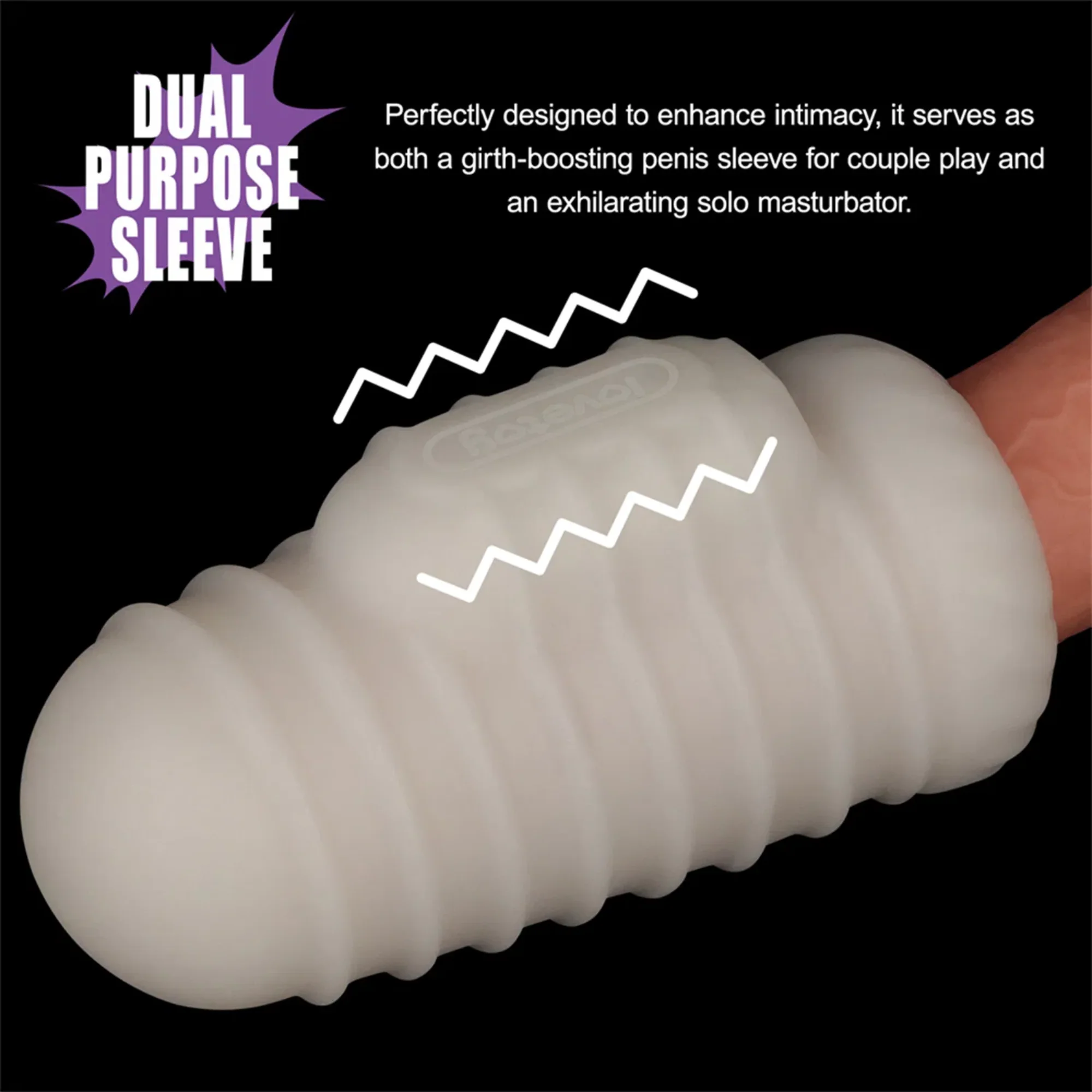 Knight's Ring Vibrating Sleeve- Use for Girth Enhancement or as a Masturbator! - Image 9