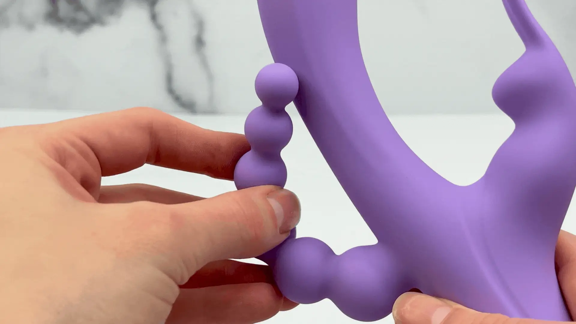 Lavender Trifecta Silicone Triple Stimulator - Powerful Vibes in Dual Motors! - Image 11