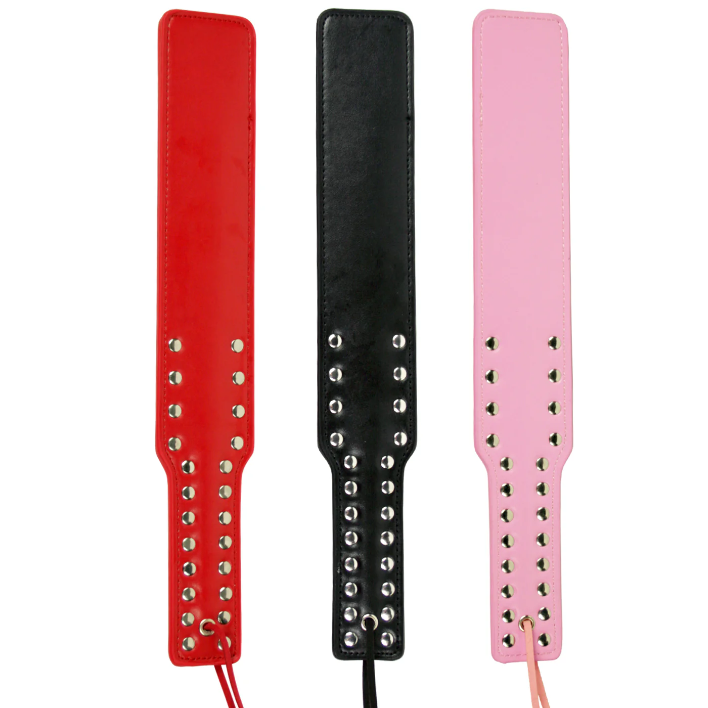 Leather Studded Spanking Bondage Paddle - Image 5