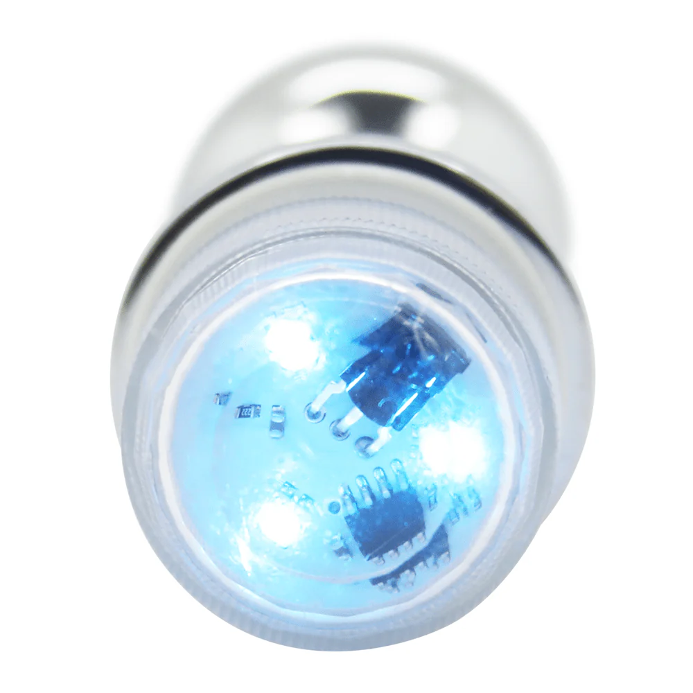 Light-Up Metal Anal Plug with Remote - Image 4