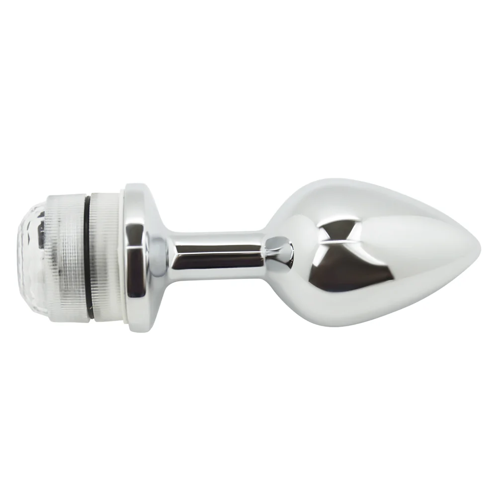 Light-Up Metal Anal Plug with Remote - Image 5
