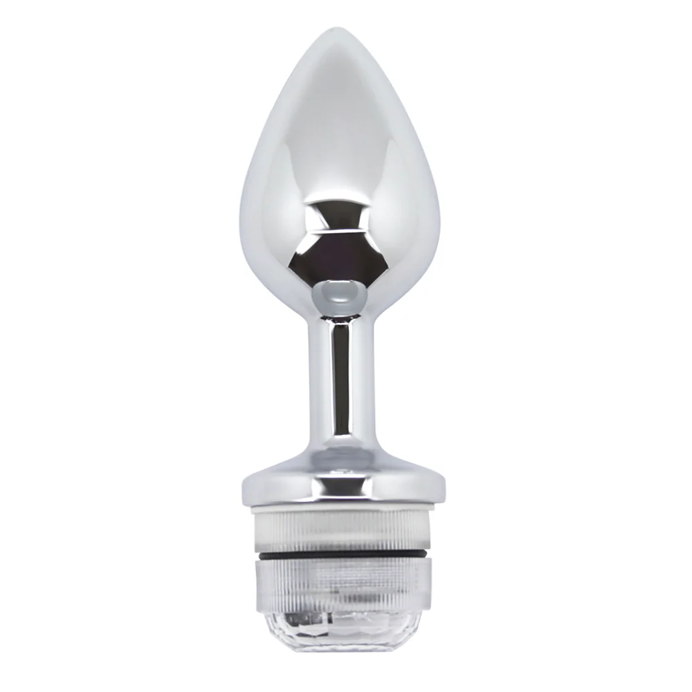 Light-Up Metal Anal Plug with Remote - Image 6