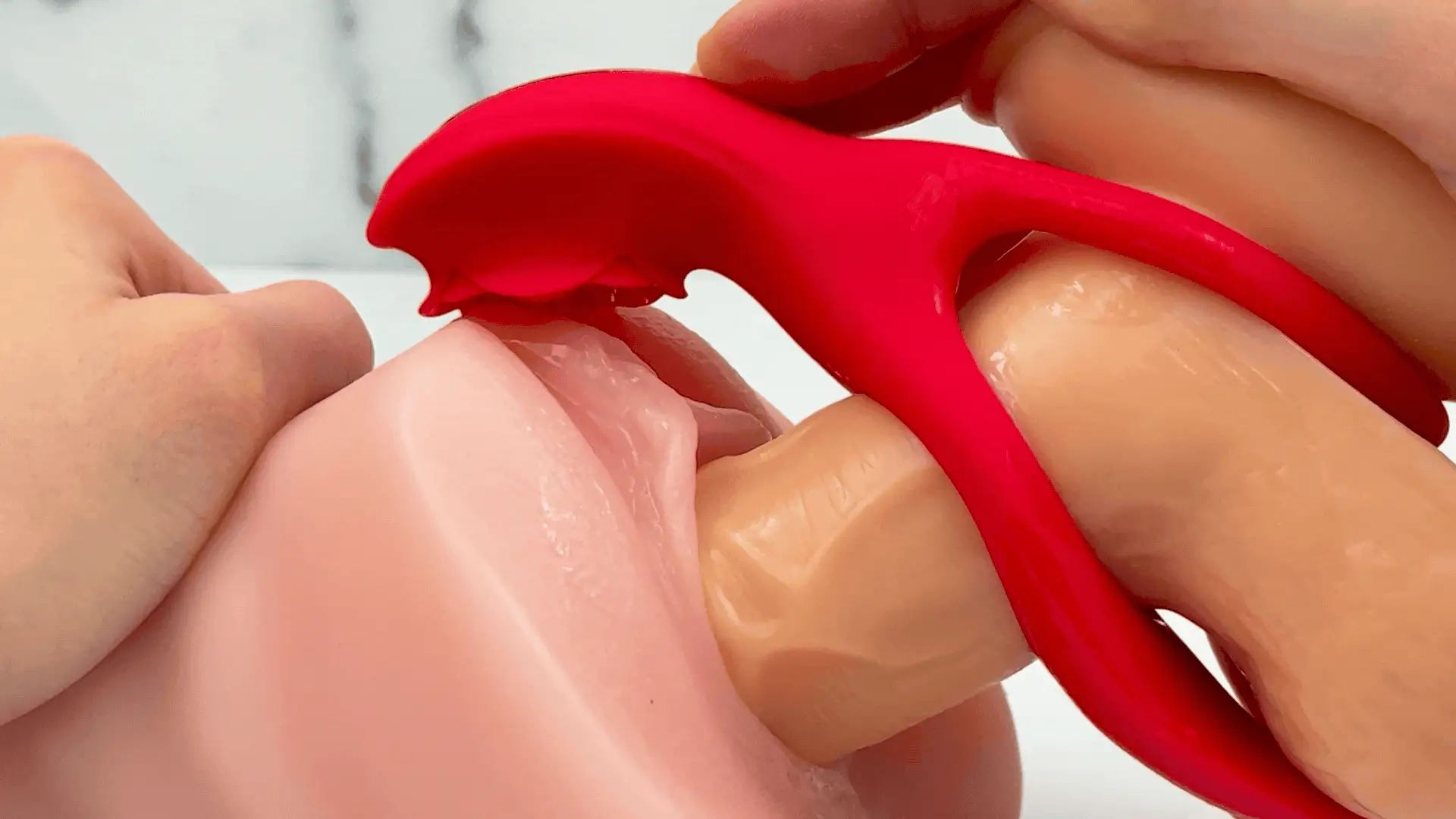 Lover's Rose Dual Cock-ring - Strong Vibrations in 2 Motors! - Image 8