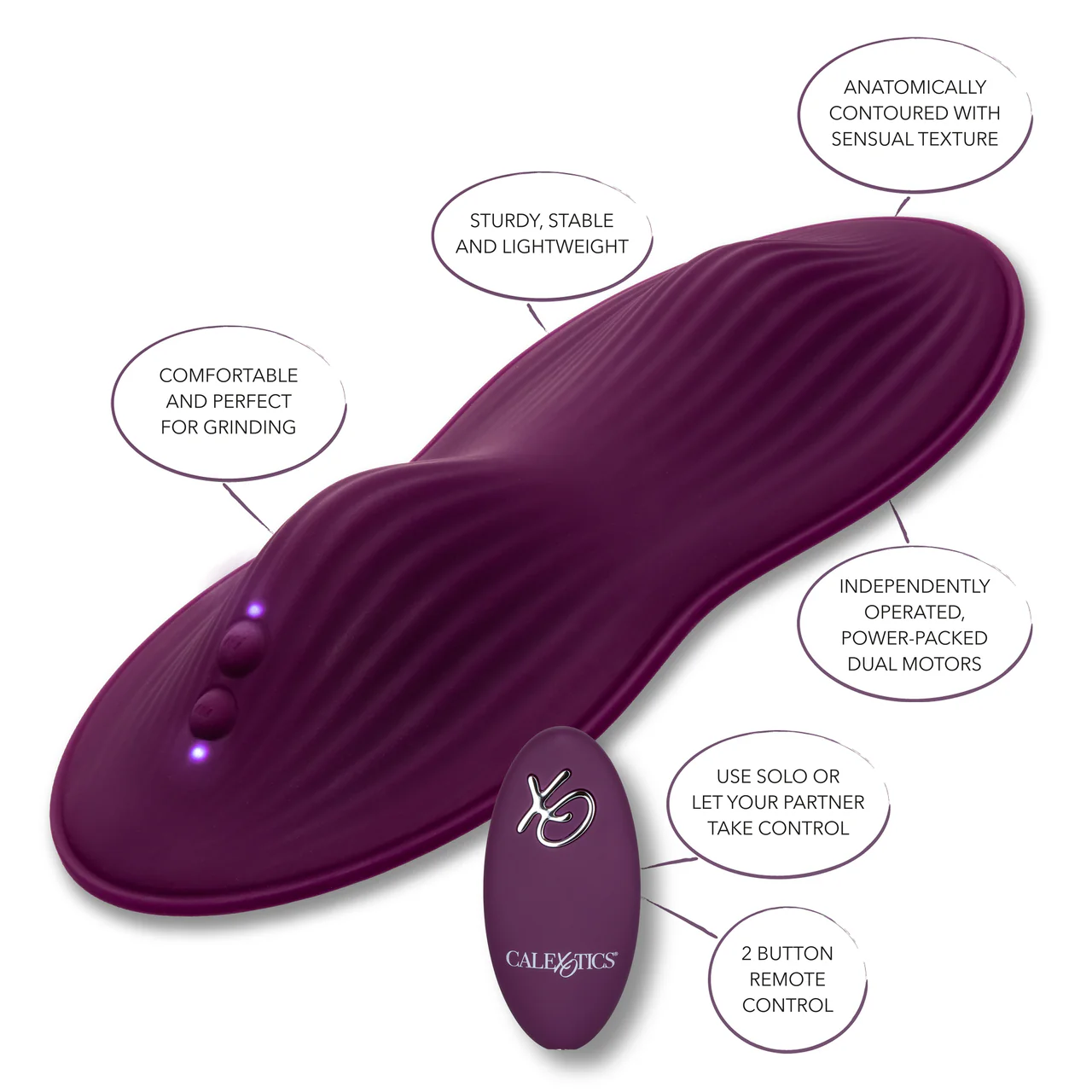 Lust Remote Control Dual Rider Hands-Free Sit On Vibrator - Image 5