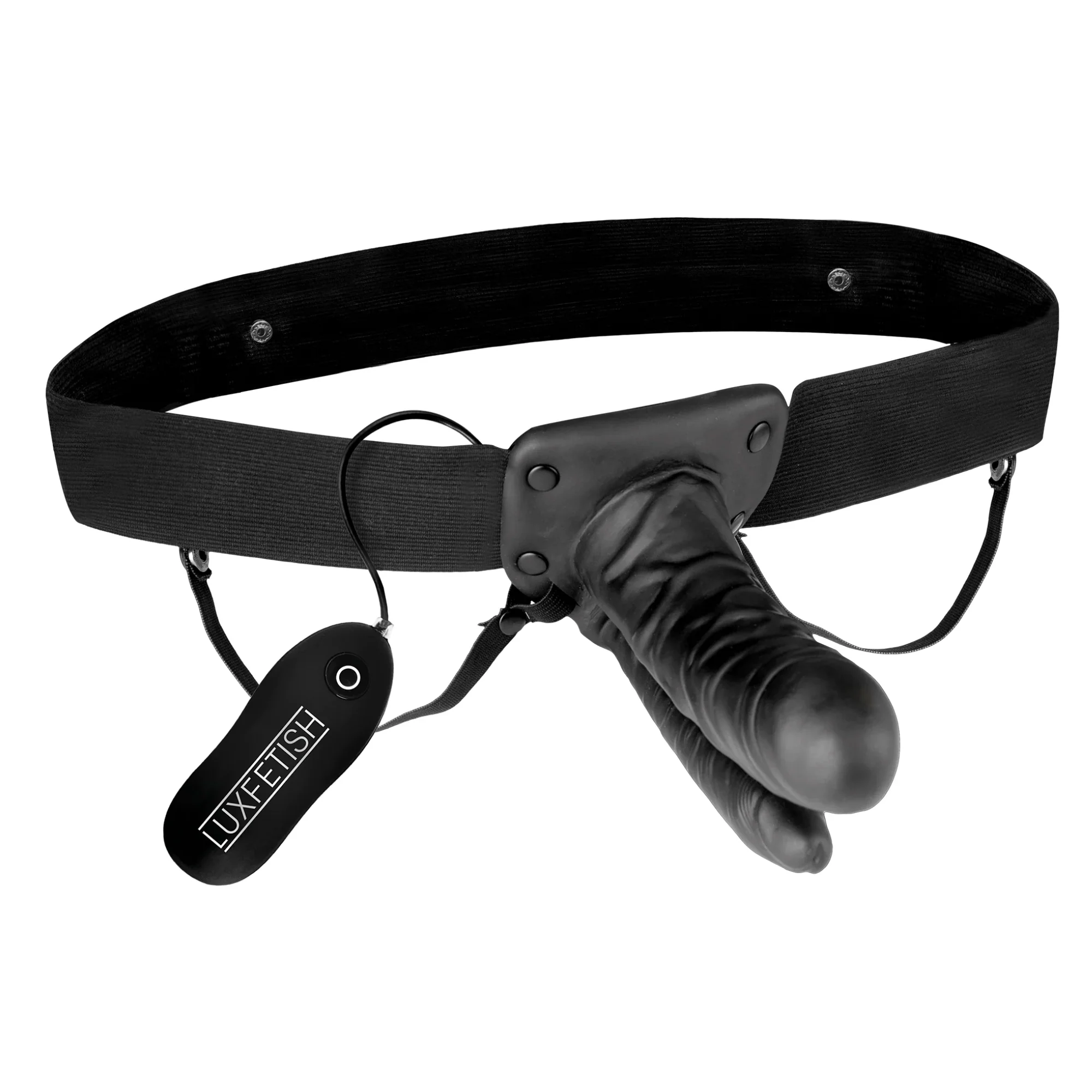 Unisex Vibrating Hollow Double Penetration Strap-On Dildo - Image 2