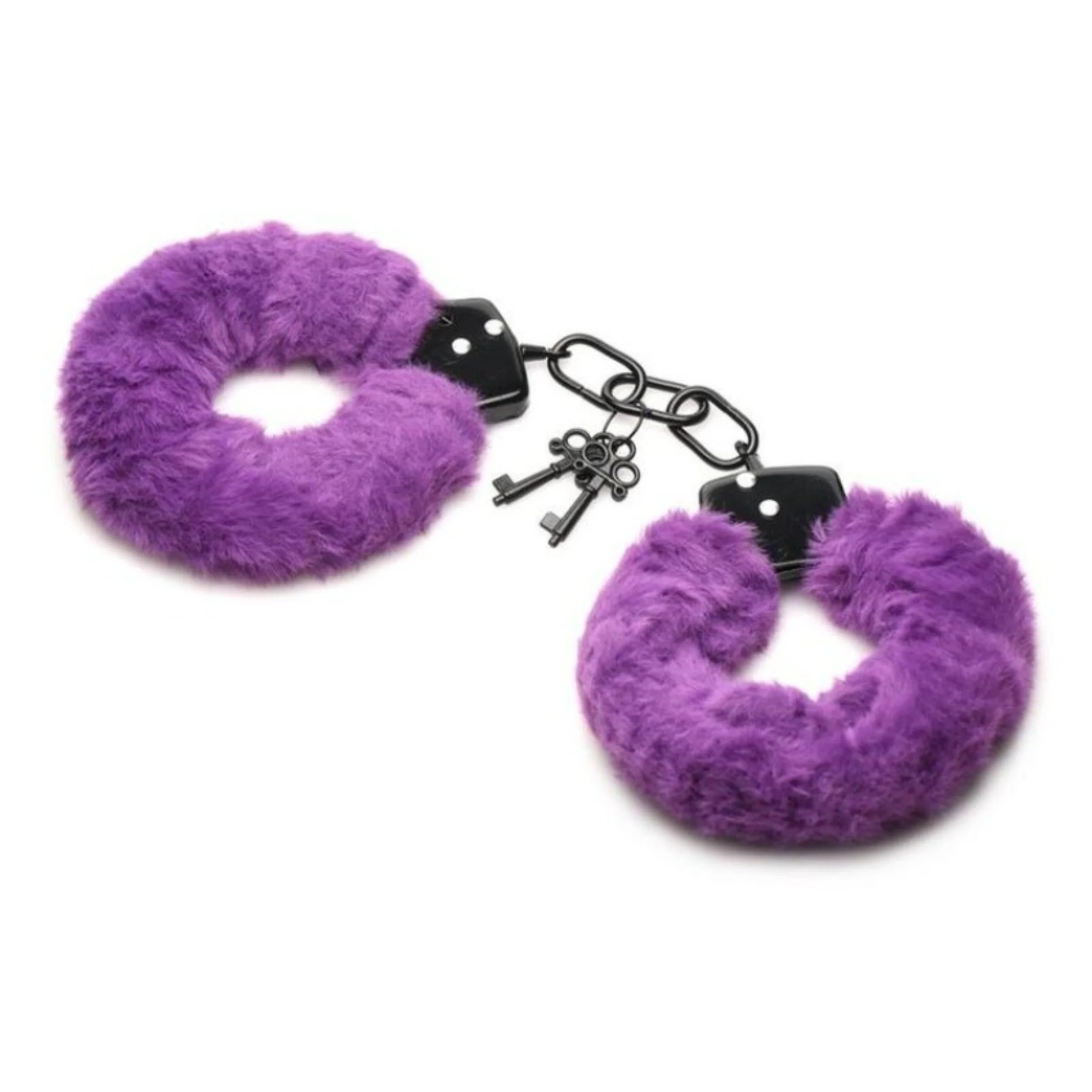 Master Series Cuffed in Fur Furry Handcuffs-Available in 3 colors! - Image 2