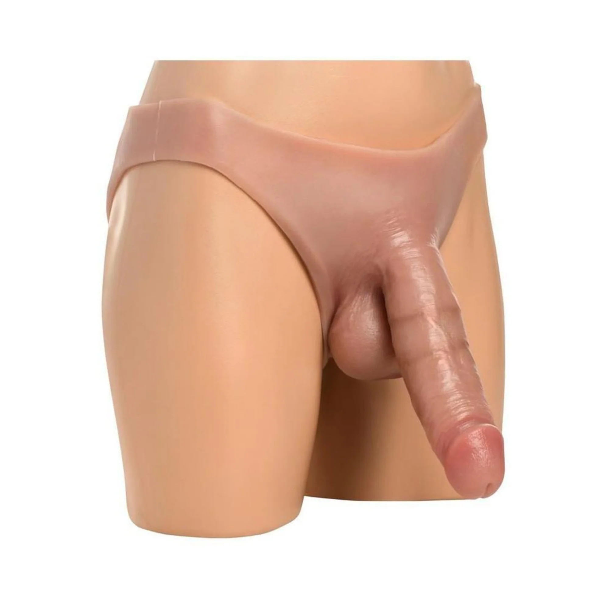 Master Series 8" Thick Hollow Silicone Strap-On - The Most Realistic Strap-on In The Market! - Image 8