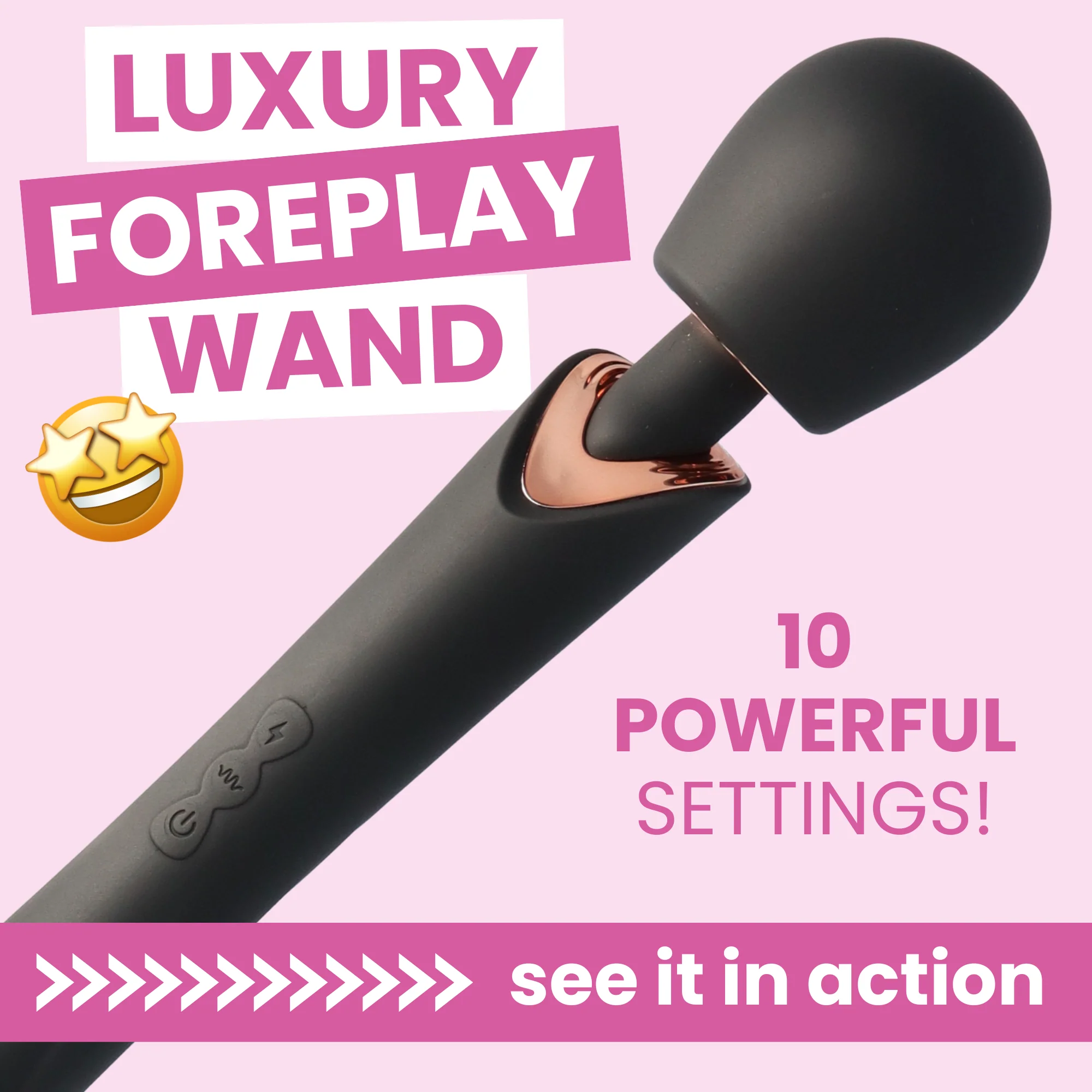 Super Powerful Rumbly Silicone Luxury Wand - Take Foreplay to the Next Level!