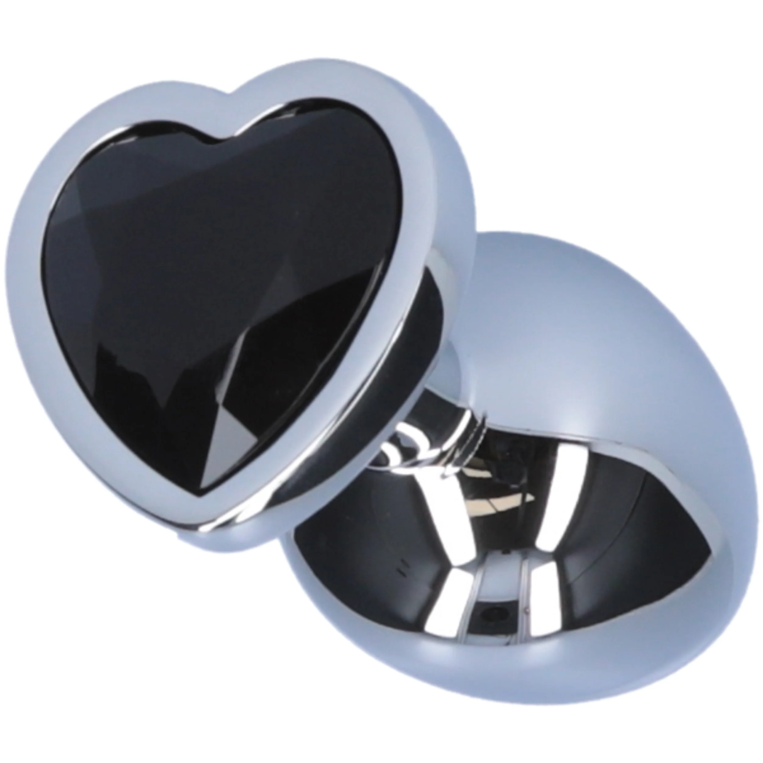 Jeweled Metal Heart Butt Plug - Image 8