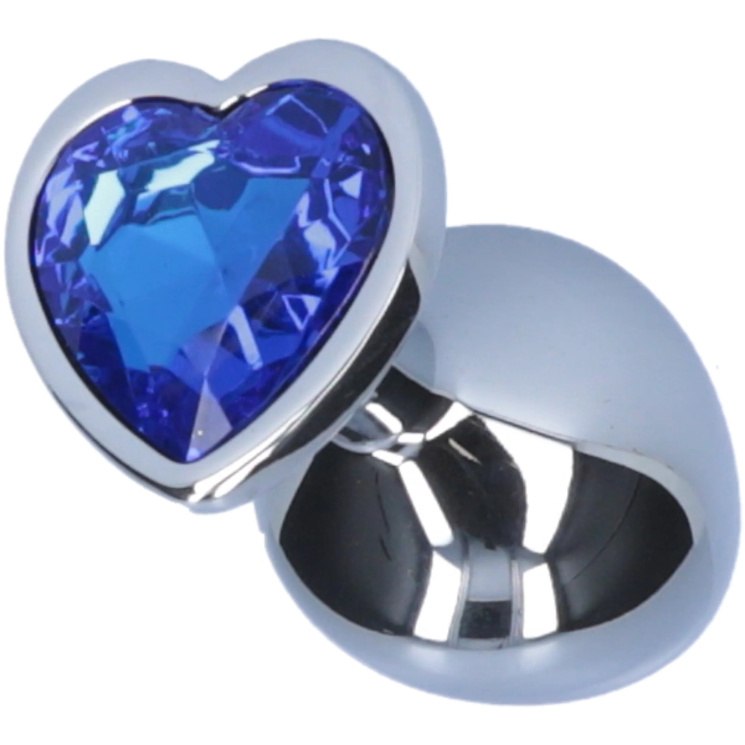 Jeweled Metal Heart Butt Plug - Image 9
