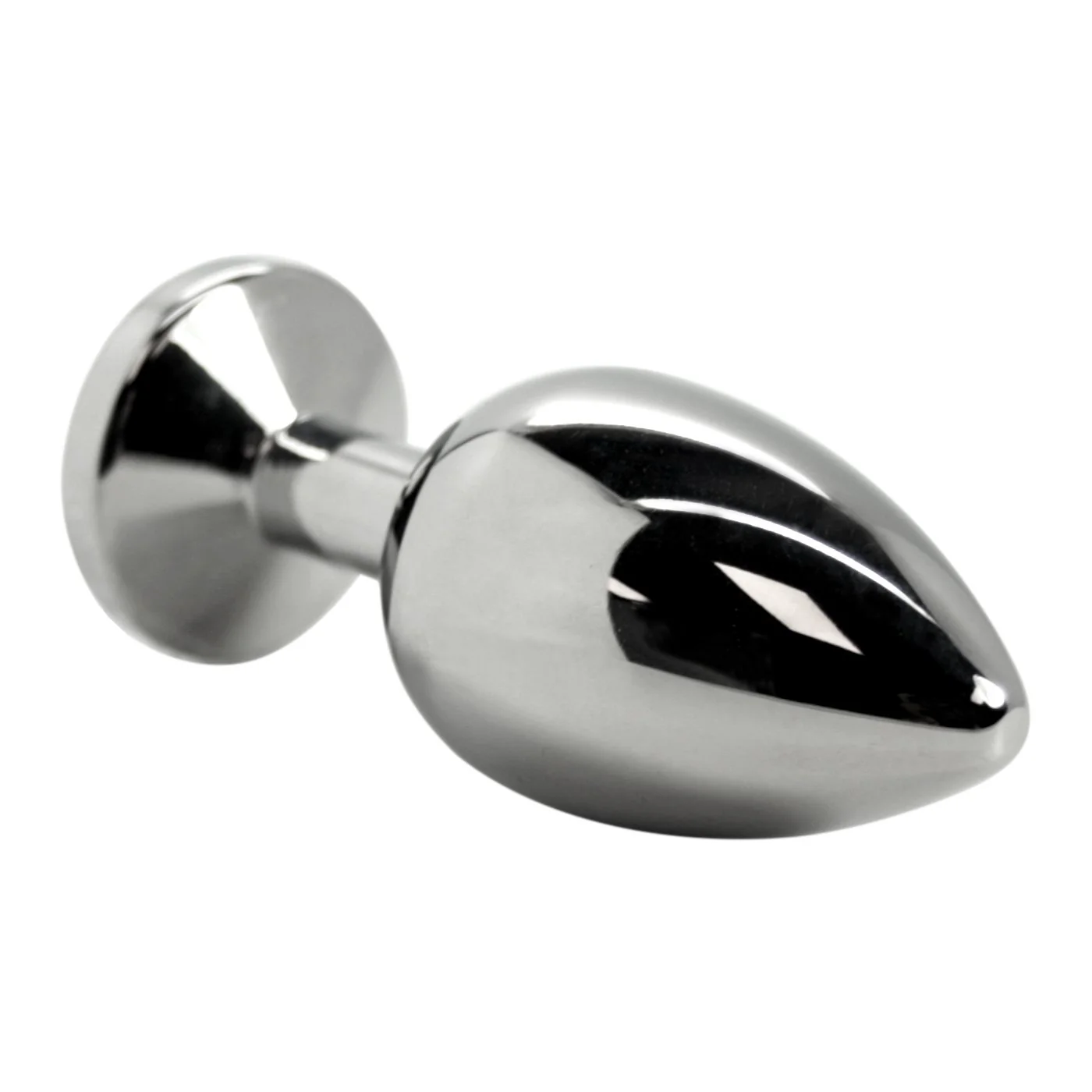 Pink Jewel Metal Weighted Anal Plug - Image 2