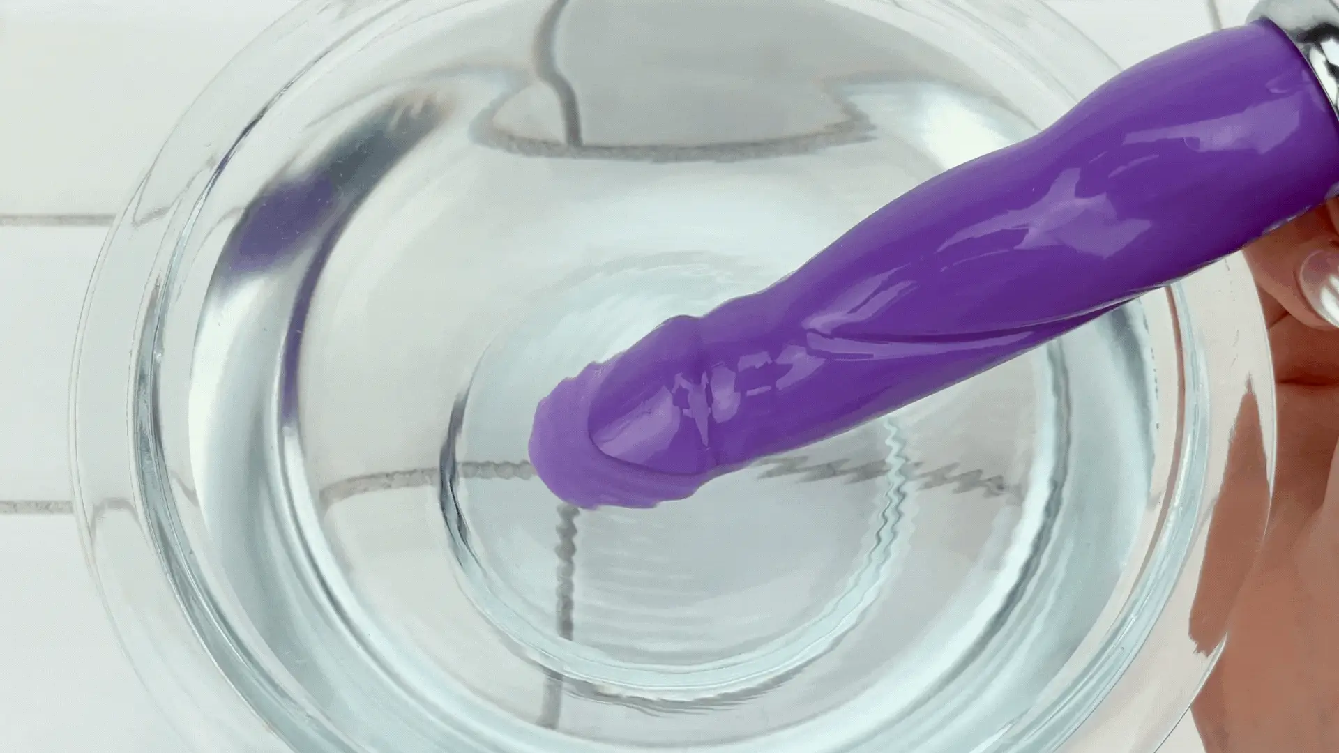 Purple Vibrating Dildo - Image 6