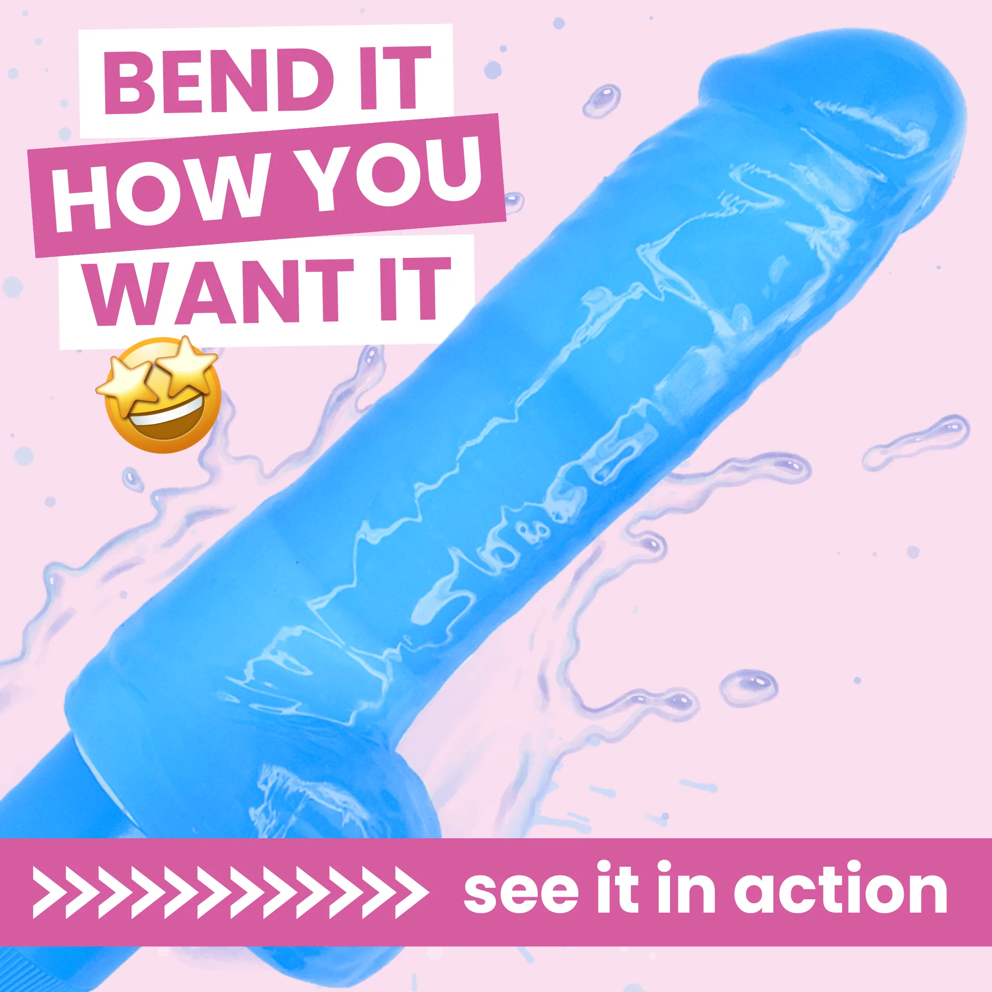 Thick Posable Dildo Vibrator - I'm Waterproof!
