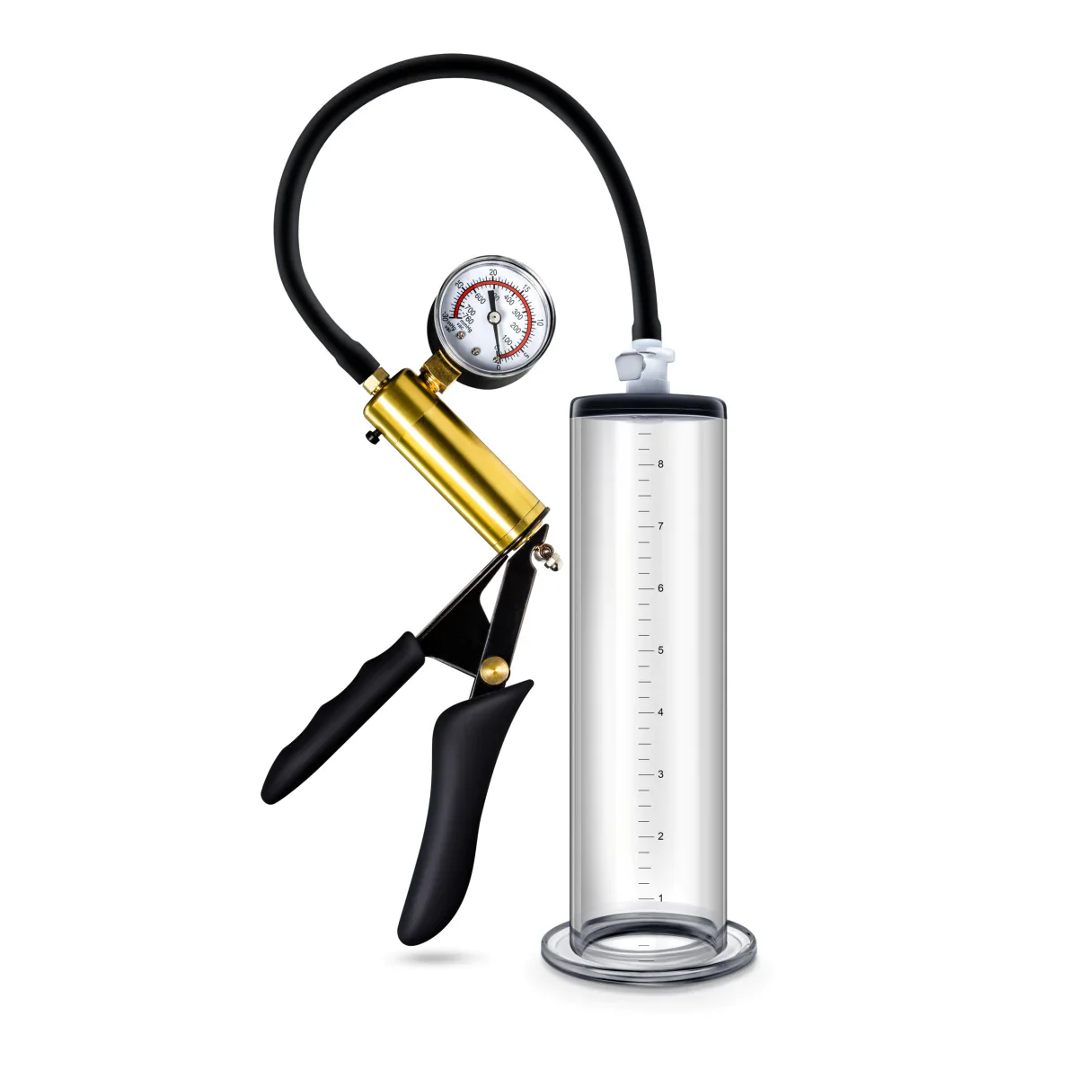 Performance VX6 Vacuum Penis Pump with Brass Pistol & Pressure Gauge - Image 2