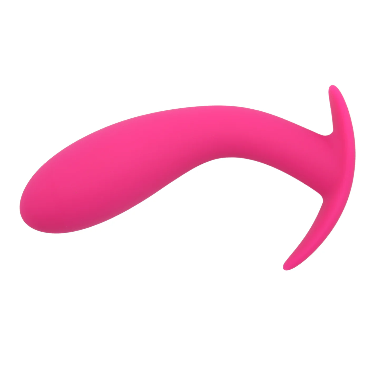 Curved Silicone Butt Plug With Flared Base - Image 2