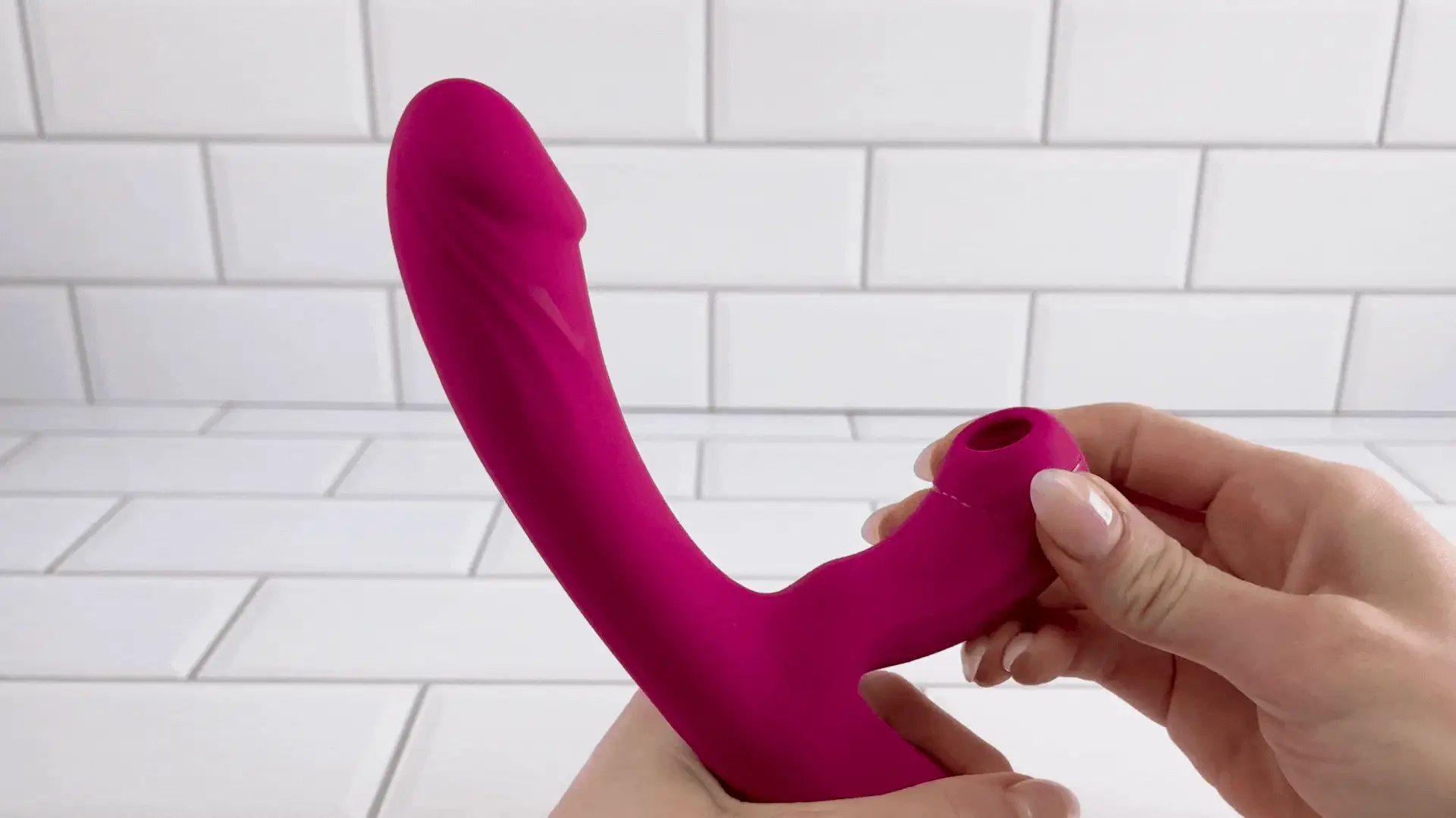 Air Pulse Dual Action Vibrator - Teasing Clit-Kisses + Deep G-Spot 'O's - Image 4