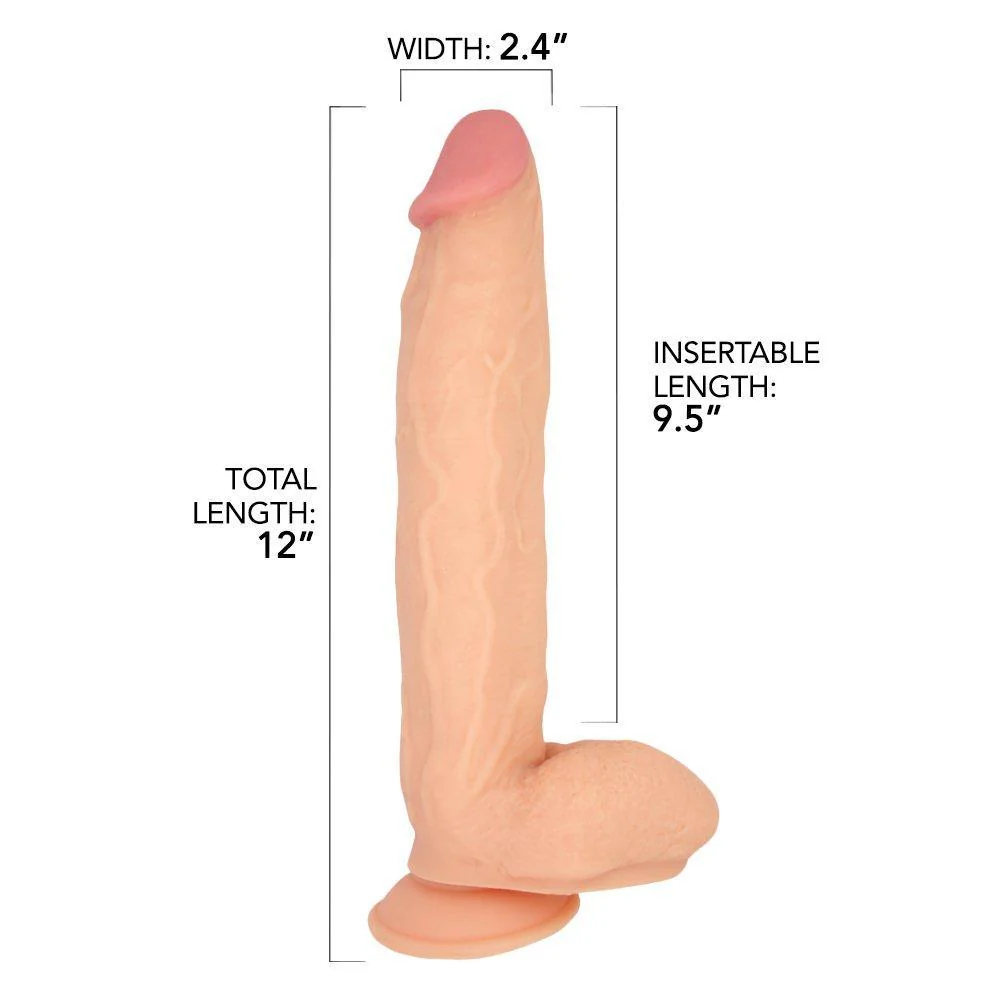 12 Inch Extra Thick Realistic Dildo - Image 5