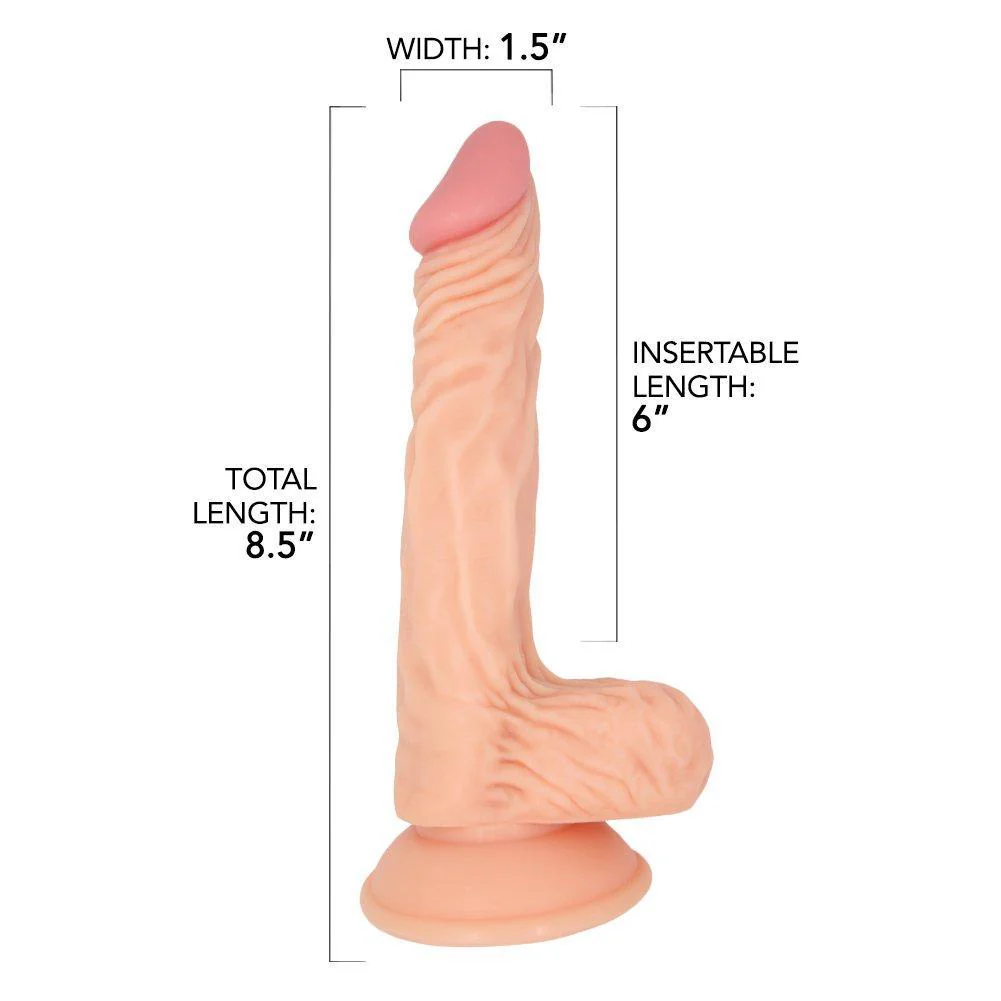 Realistic Tapered Suction Cup Dildo - Image 5
