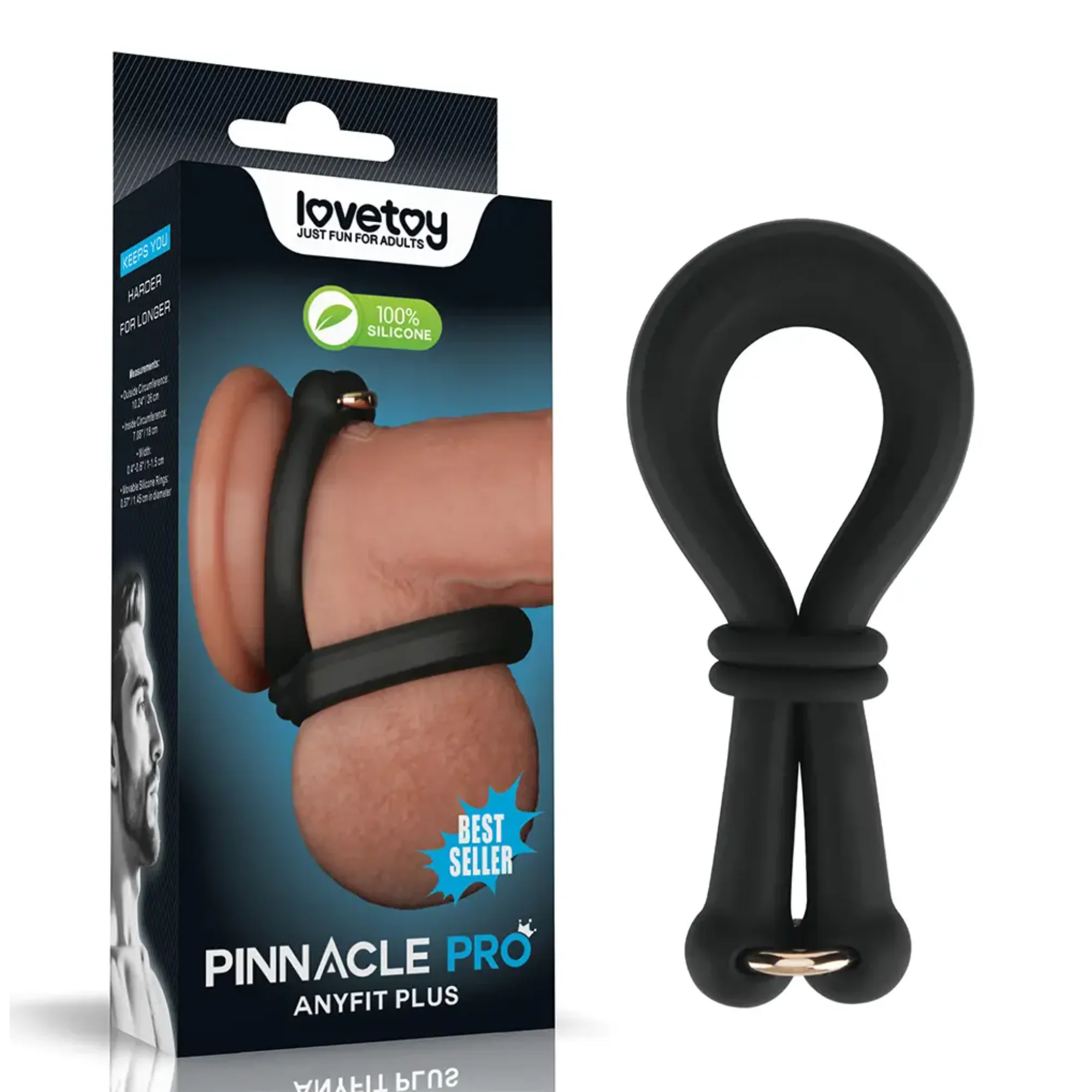 Pinnacle Pro Anyfit Plus Stretcher Cock Ring - Dial in Your Perfect Fit!