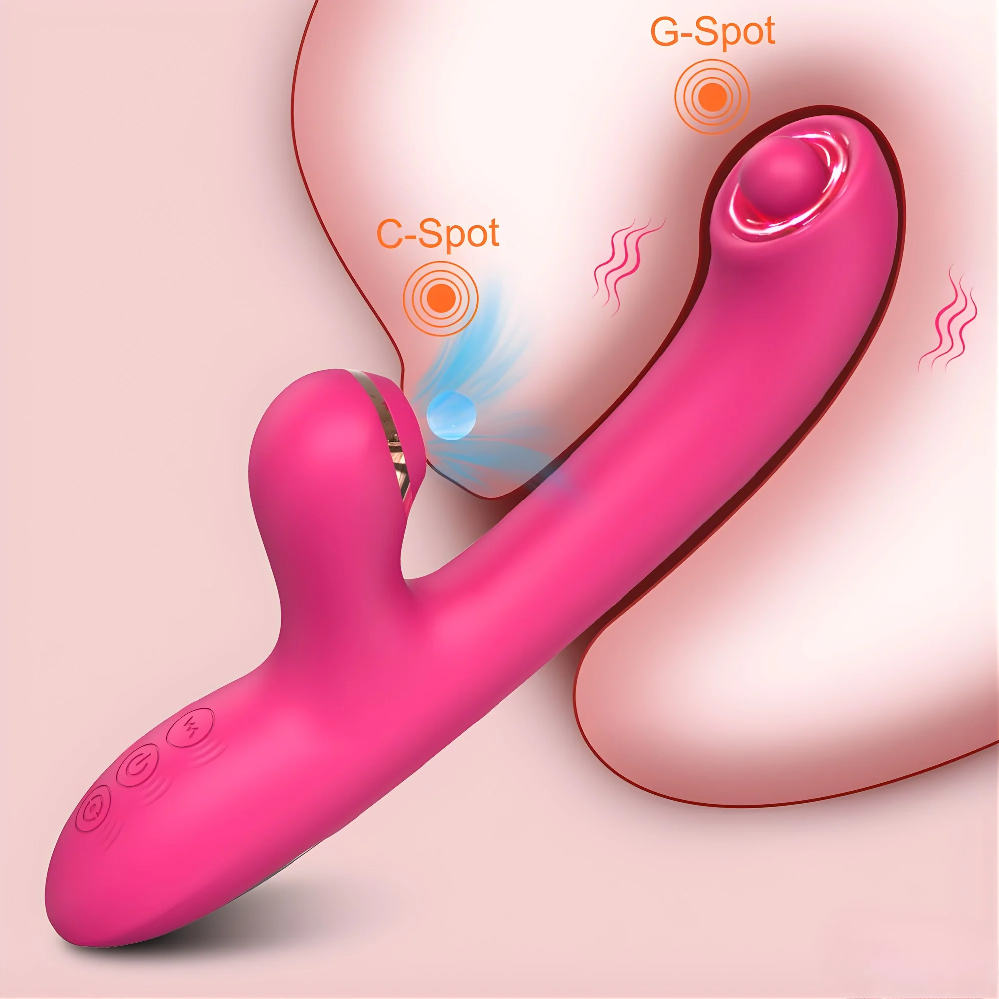 Rotating Pinpoint G-Spot & Suction Dual Action Vibe - Caresses Your G-Spot in Tight Circles! - Image 11