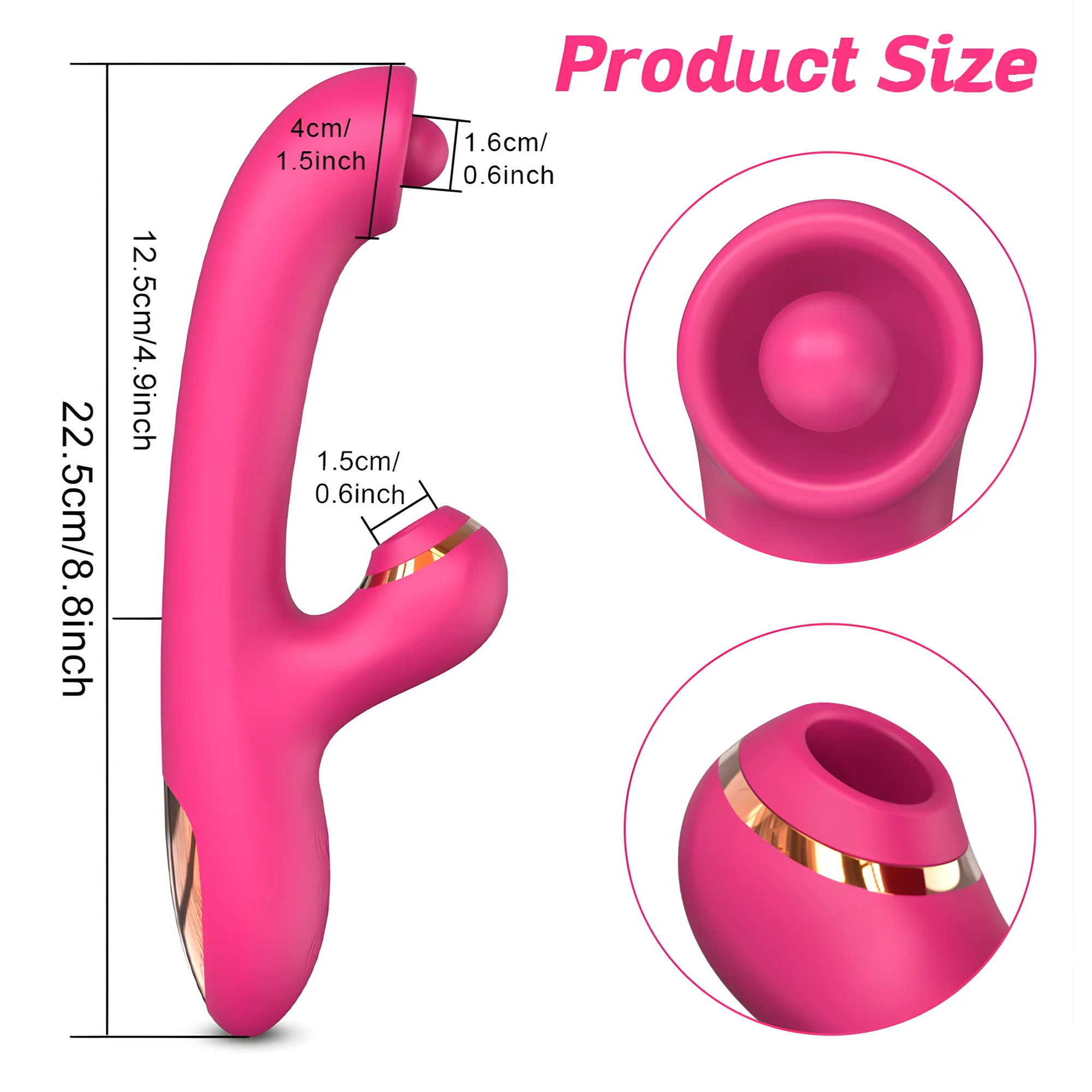 Rotating Pinpoint G-Spot & Suction Dual Action Vibe - Caresses Your G-Spot in Tight Circles! - Image 17