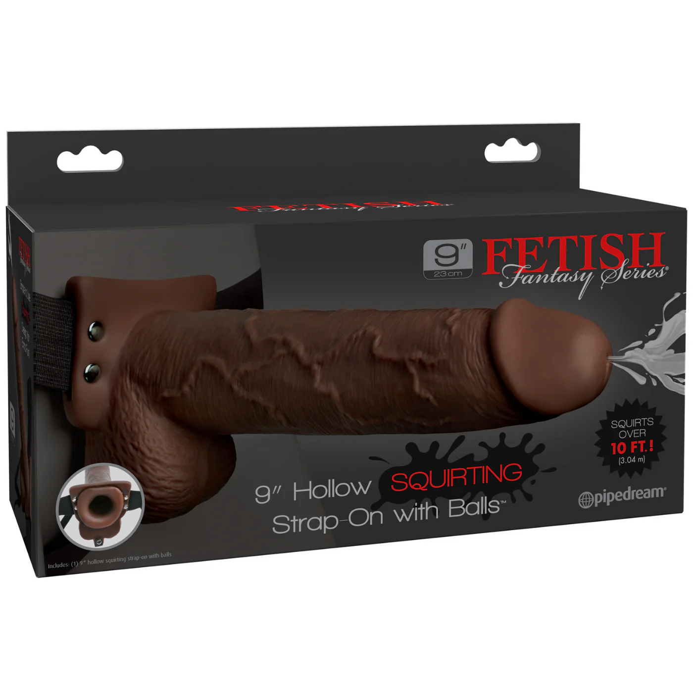 Pipe Dream 9 Inch Hollow Squirting Strap-On - Image 4