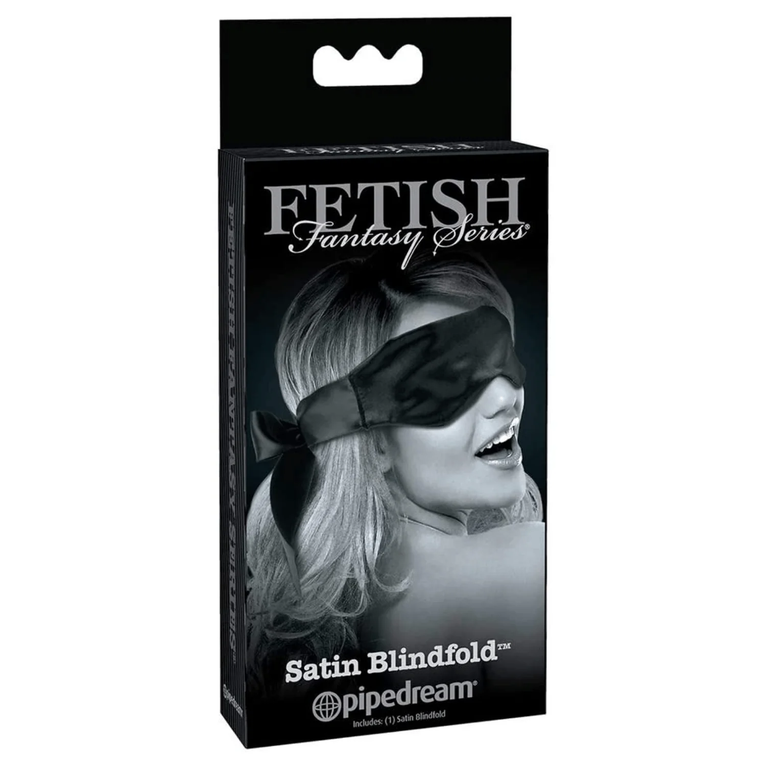 Black Satin Bondage Blindfold For Dom/Sub Play - Image 3