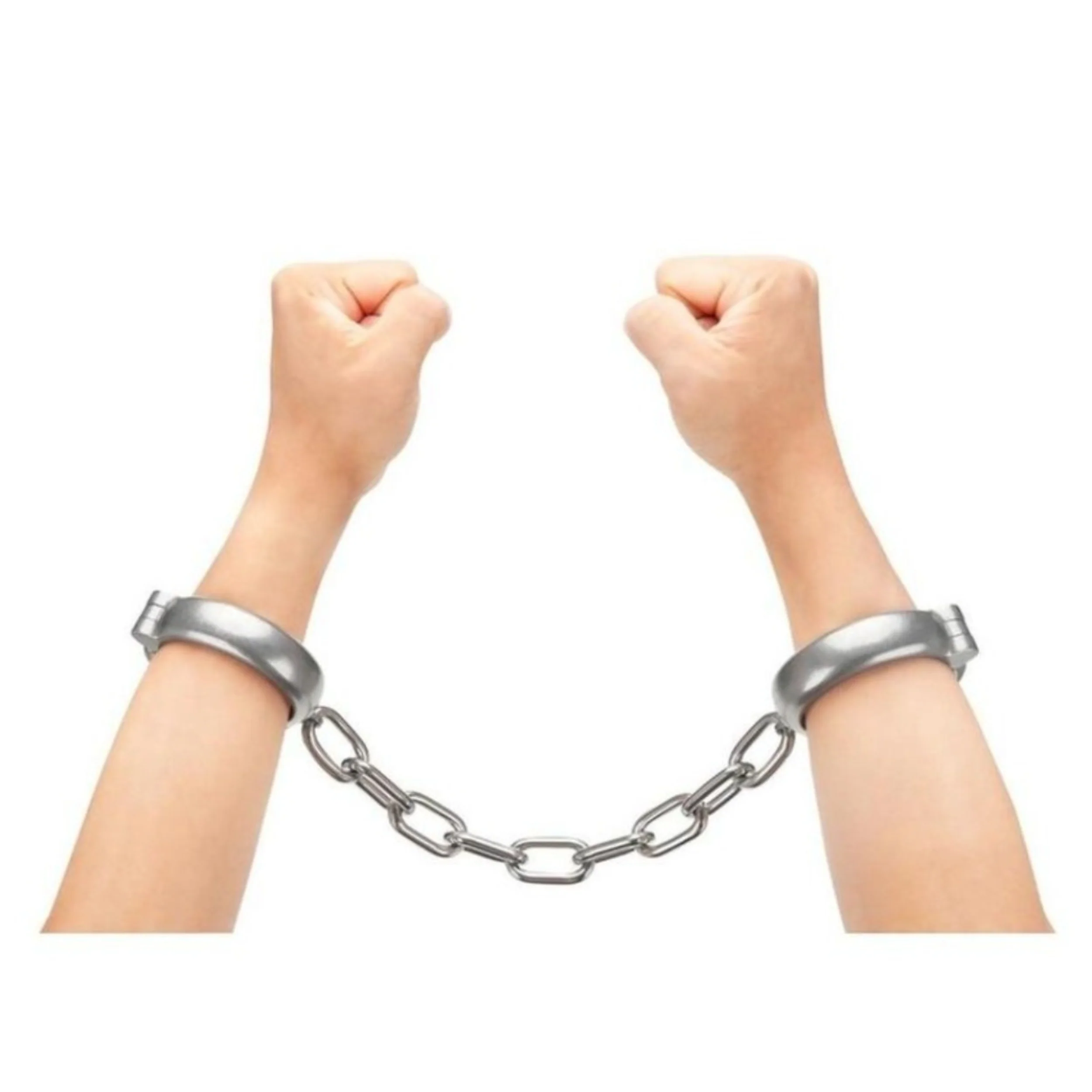 Prowler RED Heavy Duty Metal Handcuffs - Stainless Steel - Image 2