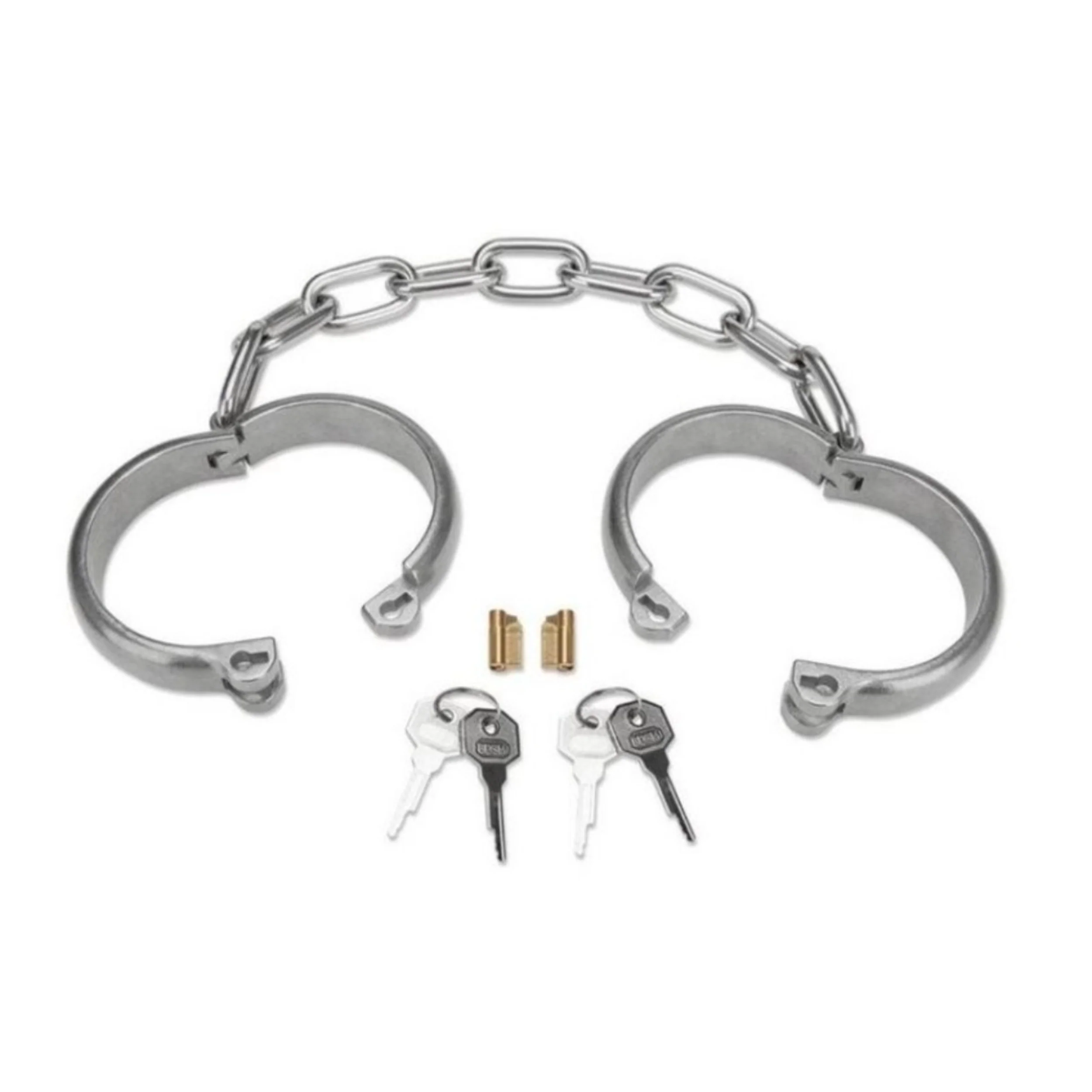 Prowler RED Heavy Duty Metal Handcuffs - Stainless Steel - Image 4