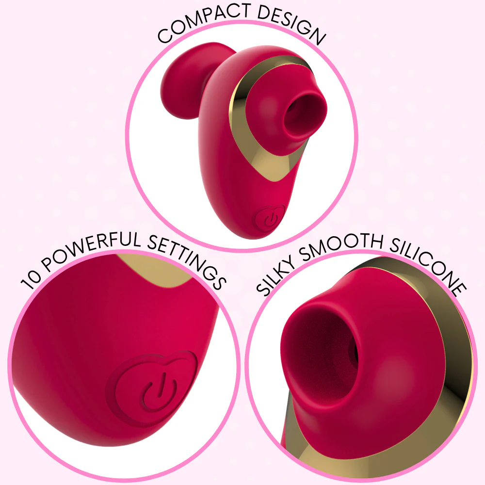 Silicone Pussy Pal Air Pulse Vibrator - Fits in Your Hand! - Image 2