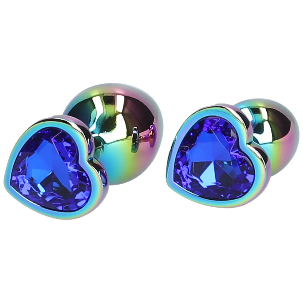 Premium Rainbow Metal Anal Plug for Muscle Control - Image 5