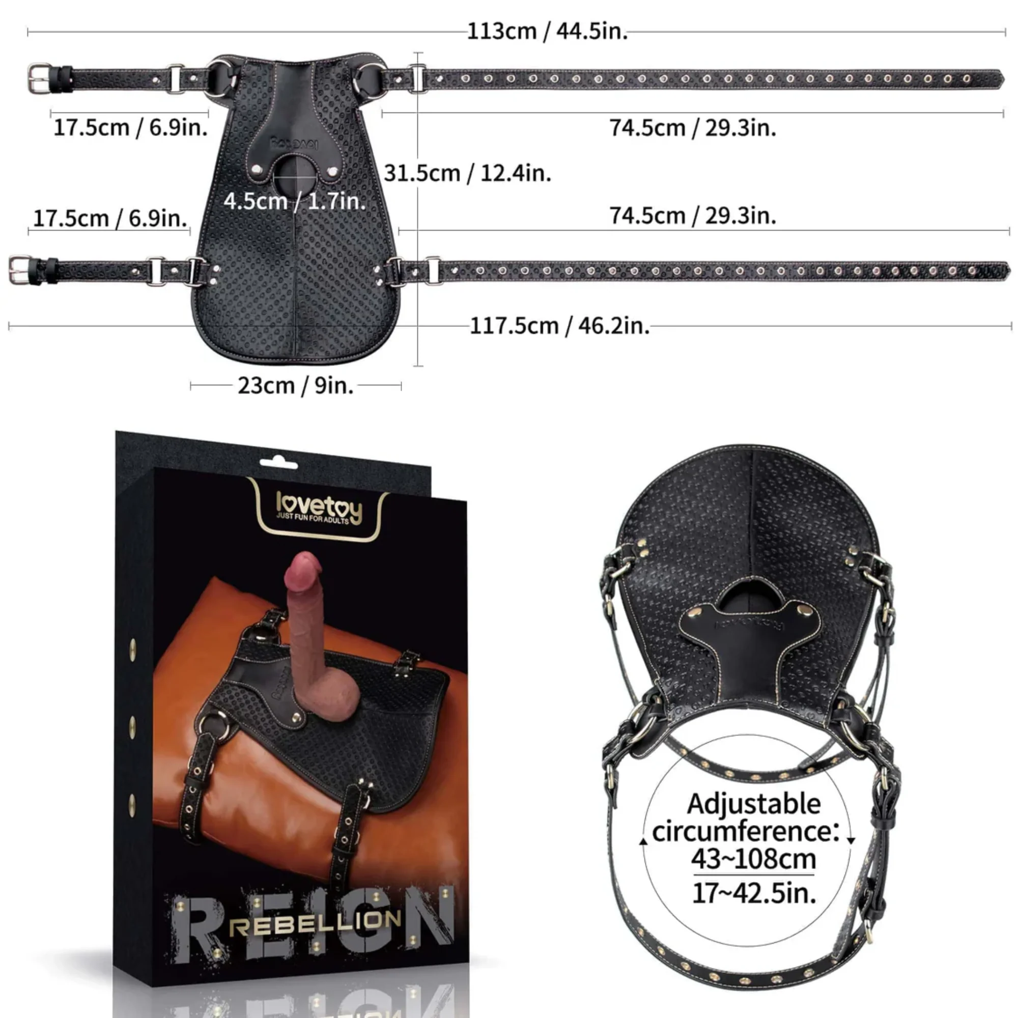 Rebellion Reign Dildo Saddle - One Saddle, Endless Ways To Play! - Image 7