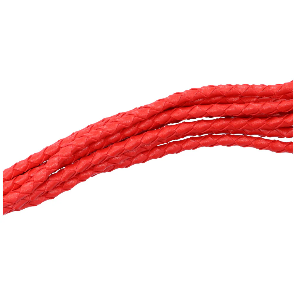 Sexy Red Braided Faux Leather Flogger - Image 4