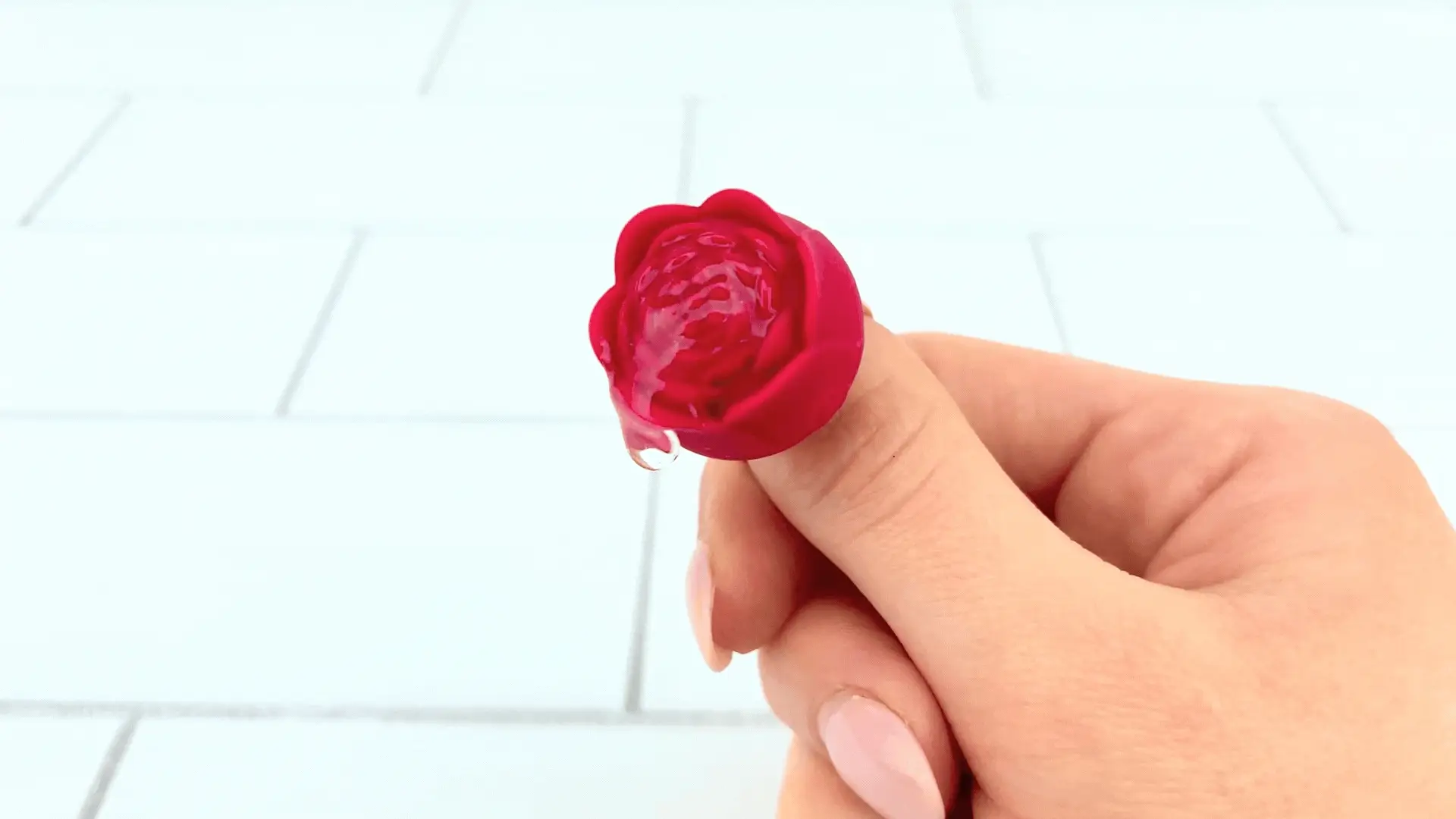Rose Nubby Silicone Finger Ring Vibrator - Discreet Pleasure On-The-Go! - Image 2