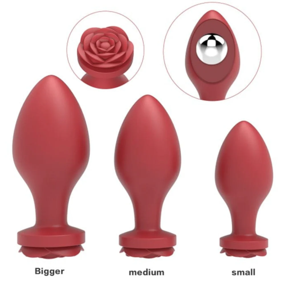 Rela Silicone Rose Anal Plug Set - Image 5
