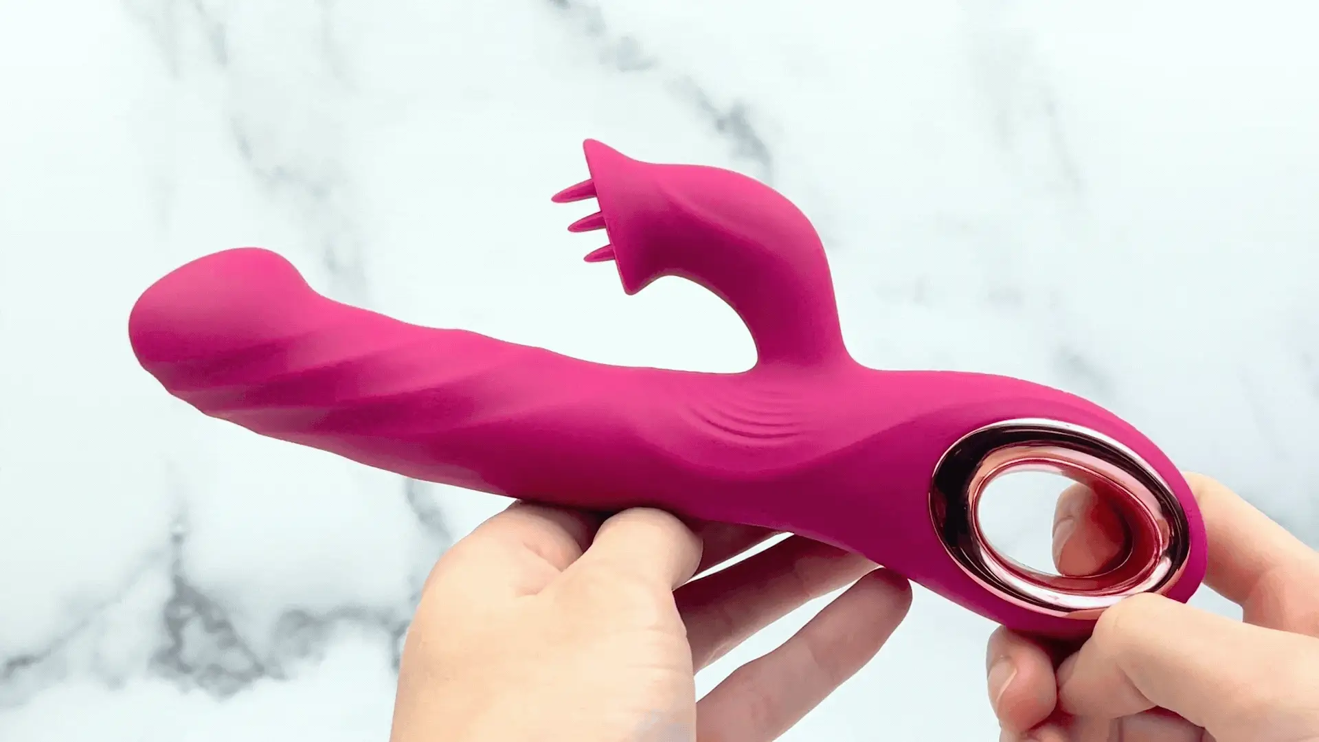 Revel Rabbit Silicone Fluttering and Fingering Dual Action Vibe - Fingers Your G-Spot and Tongues Your Clit! - Image 2