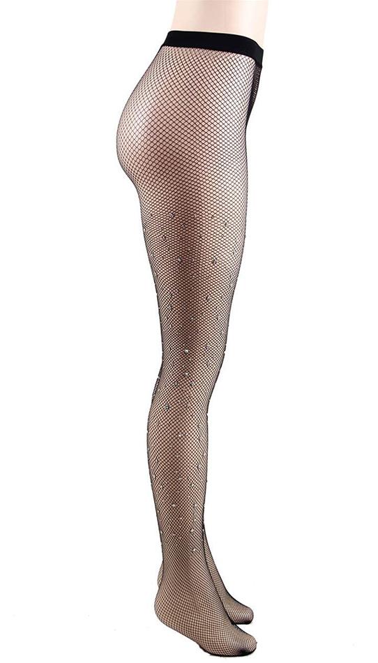 Rhinestone Pantyhose - One Size Fits Most - Image 2