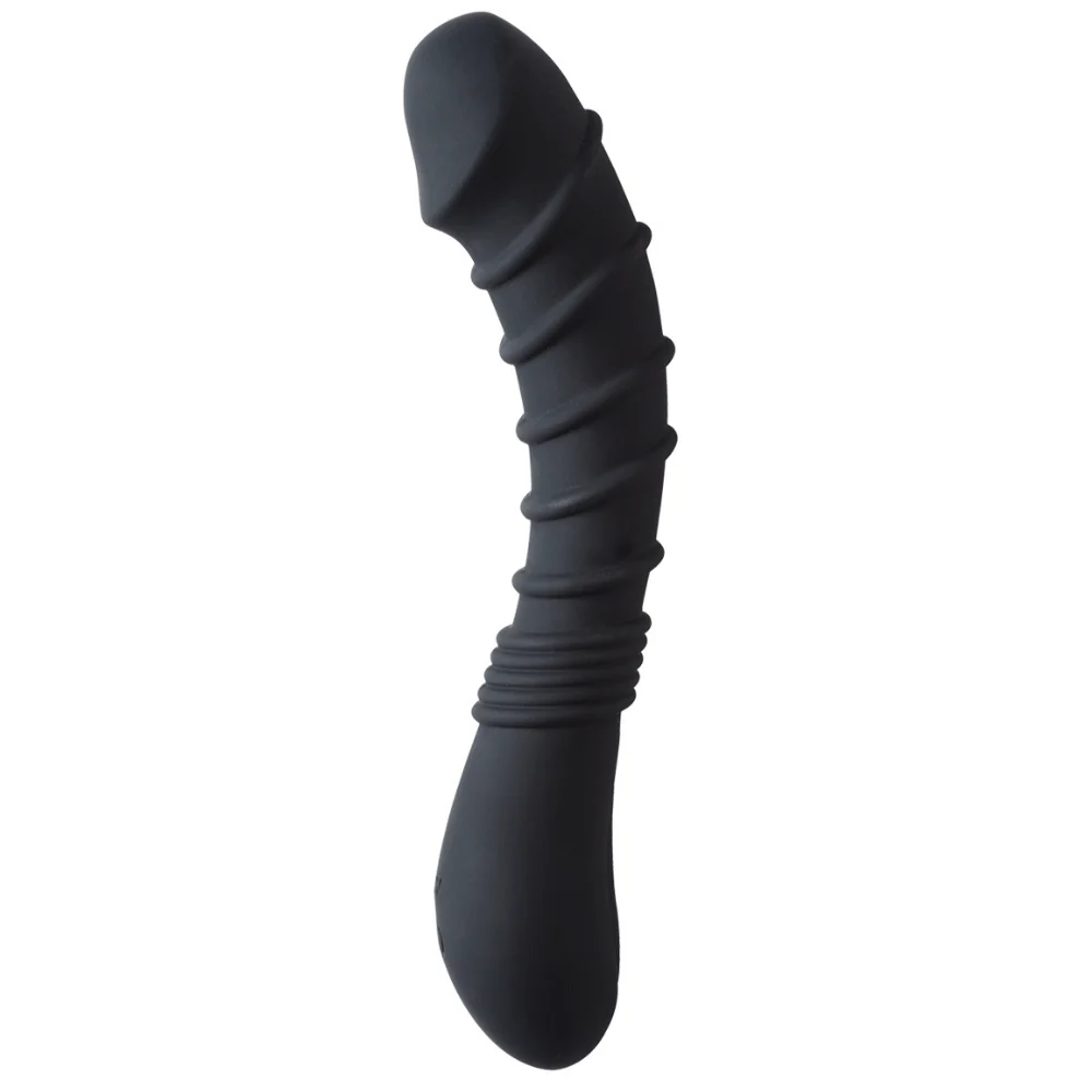 Ringed Silicone Vibrating Power Dildo: Mind Blowing G-Spot & P-Spot Orgasms! - Image 5