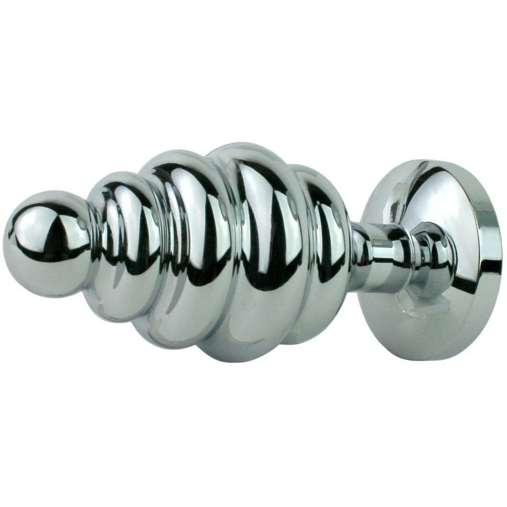 Jewel Metal Booty Plug - Rippled for Intense Sensations! - Image 4