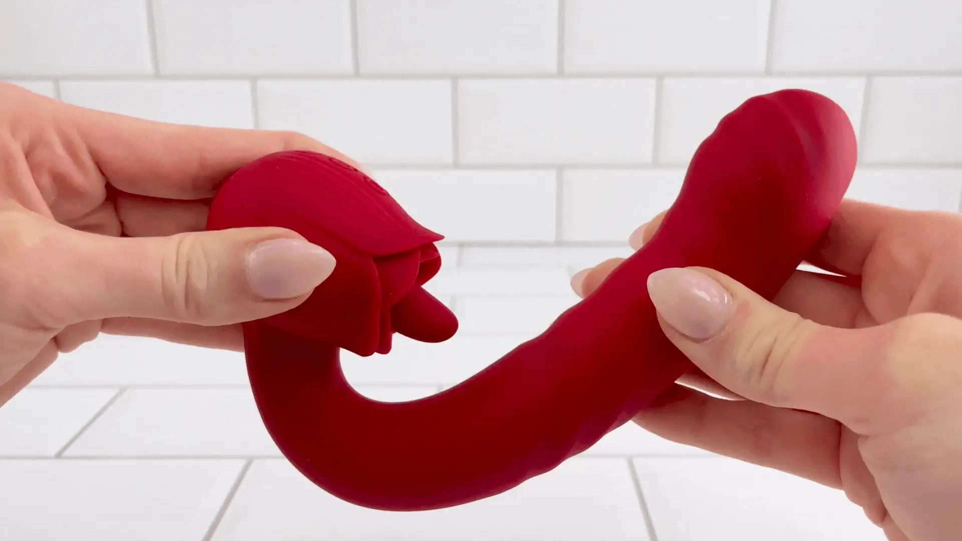 Rose Tongue Thruster Silicone Women's Sex Toy - Image 10